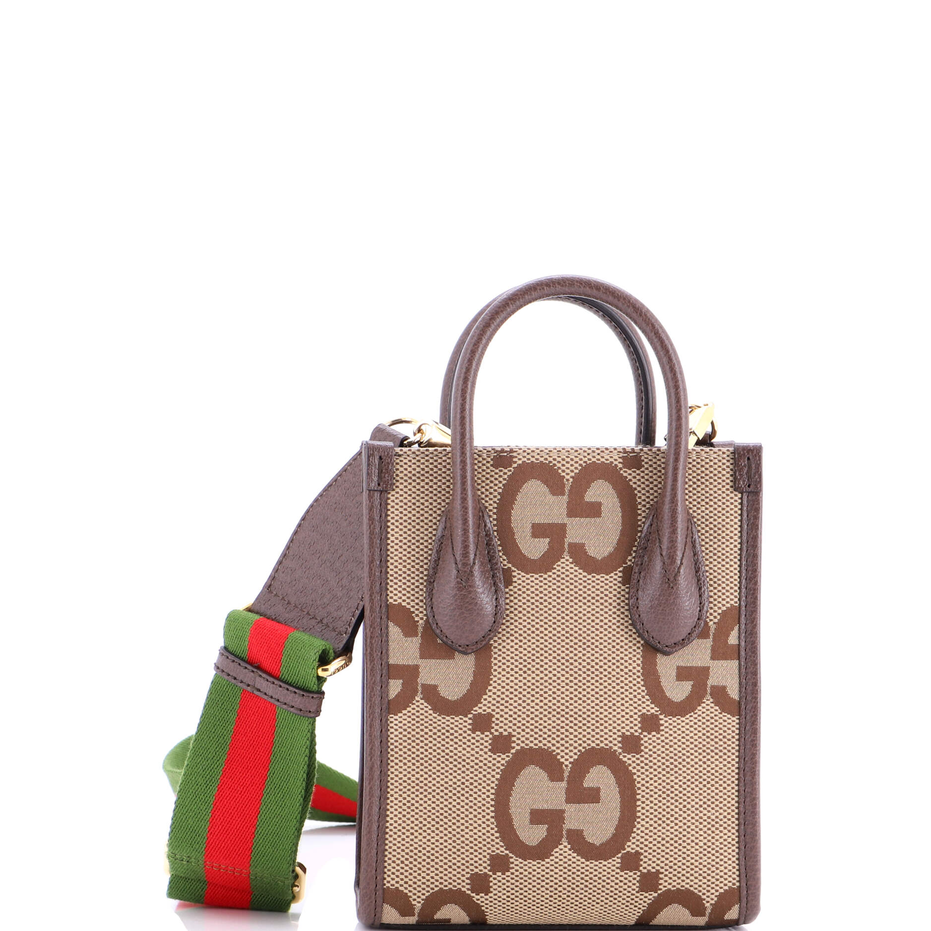 Vertical Tote Jumbo GG Canvas Mini