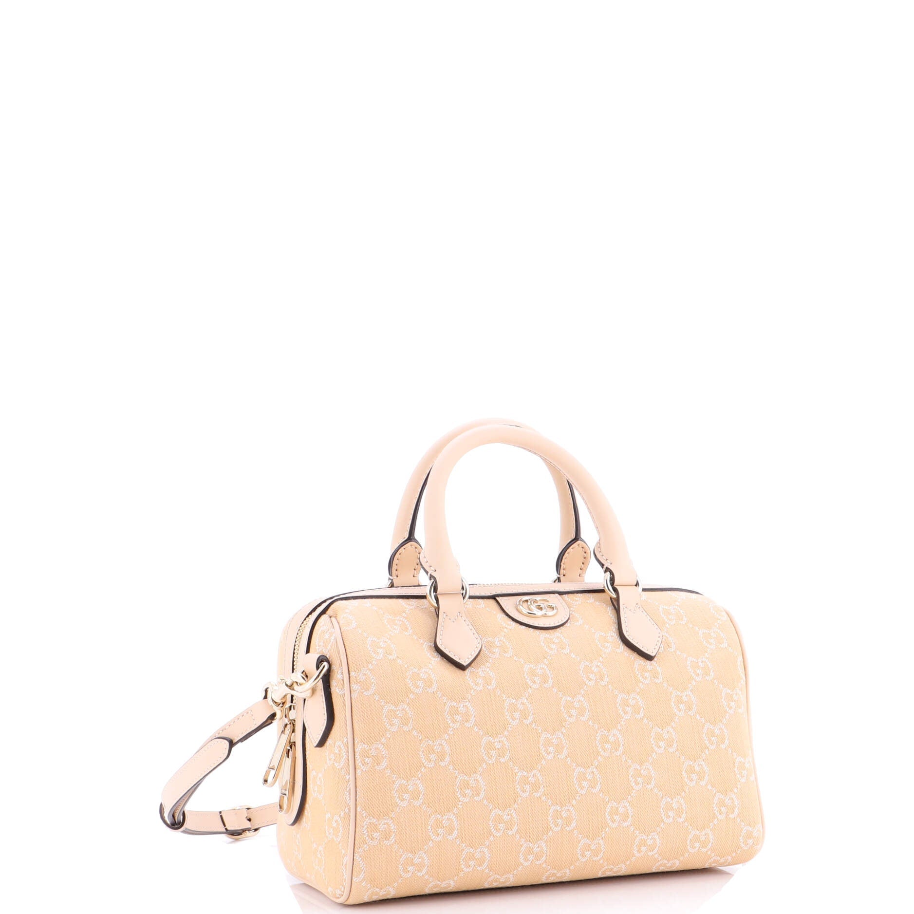 Ophidia Convertible Boston Bag GG Denim Small