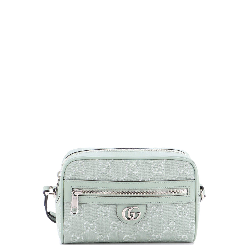 Ophidia Shoulder Bag NM GG Denim and Leather Mini