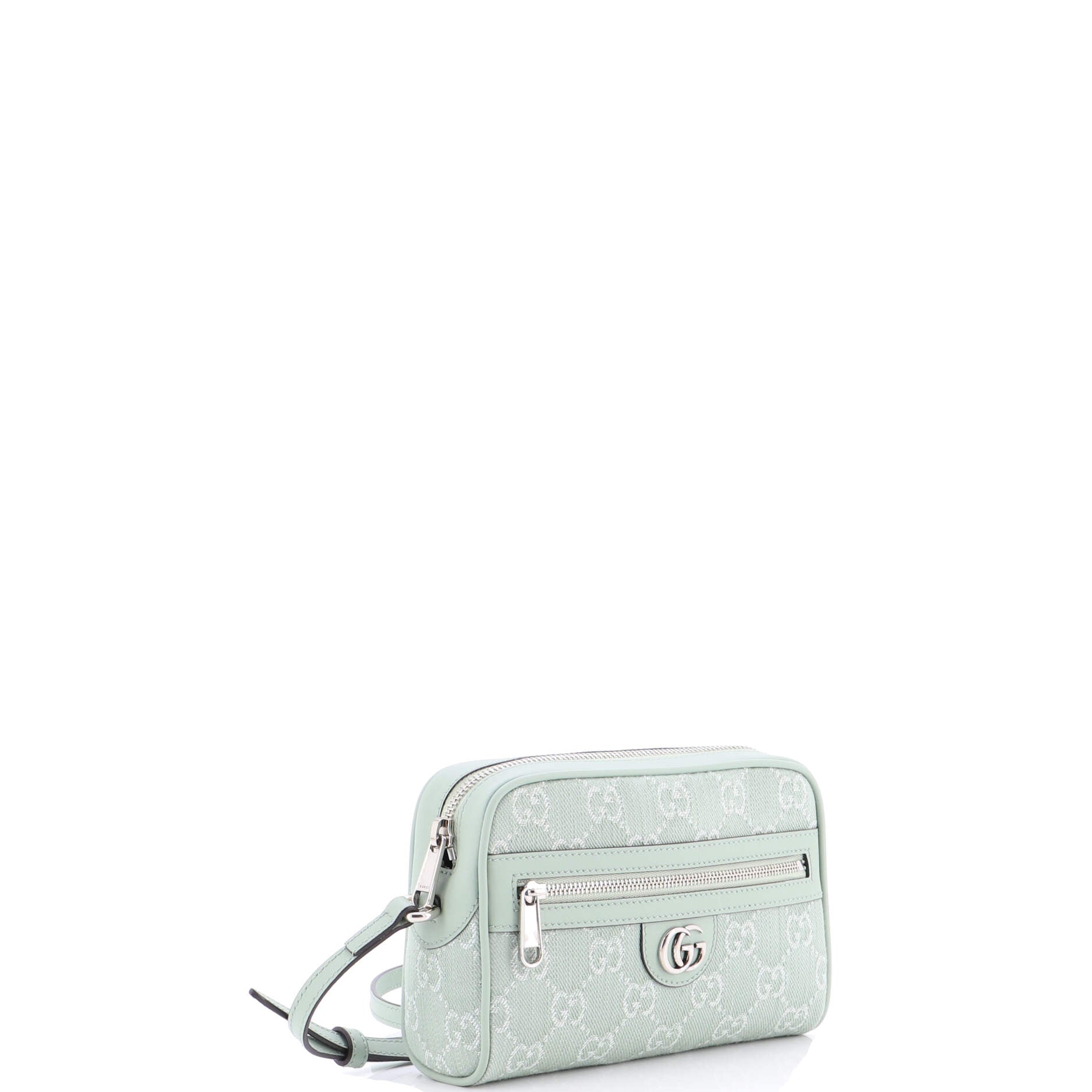 Ophidia Shoulder Bag NM GG Denim and Leather Mini