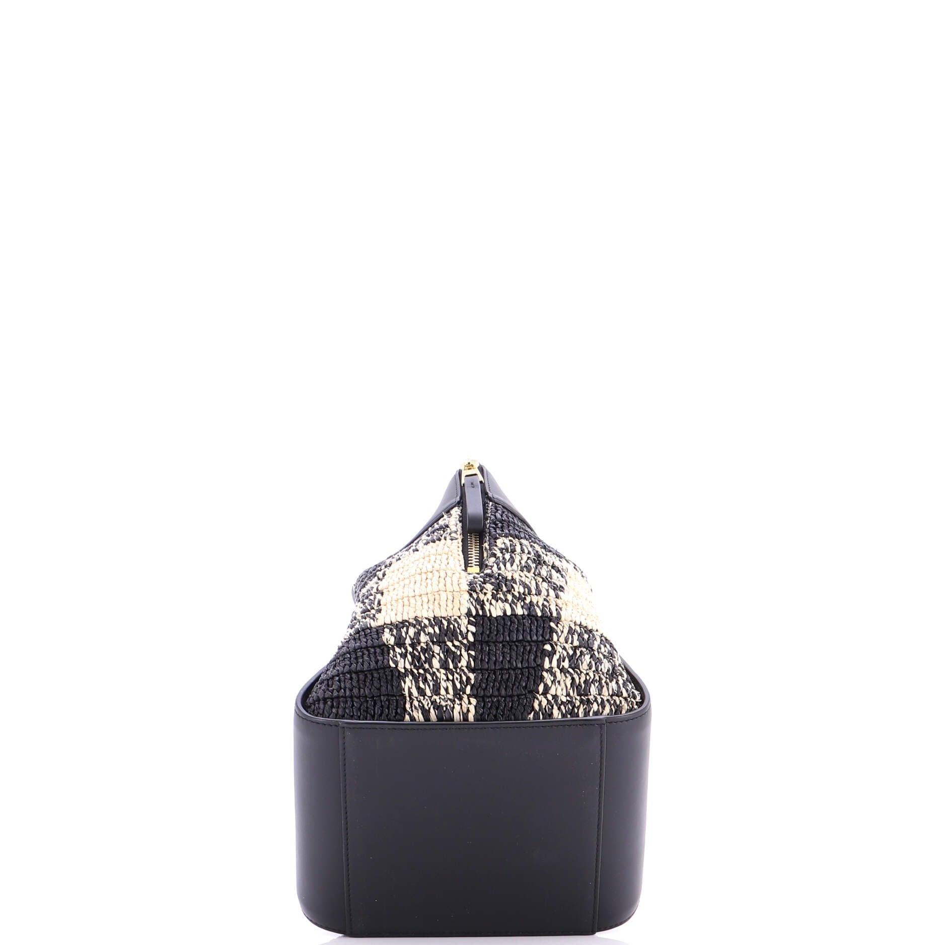 Paula's Ibiza Hammock Bag Raffia and Leather Compact