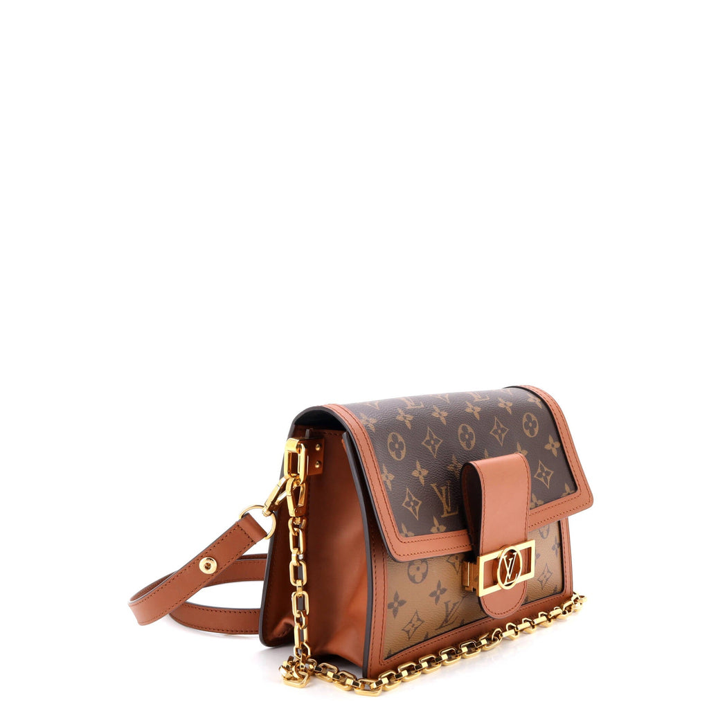 Dauphine Shoulder Bag Reverse Monogram Canvas MM