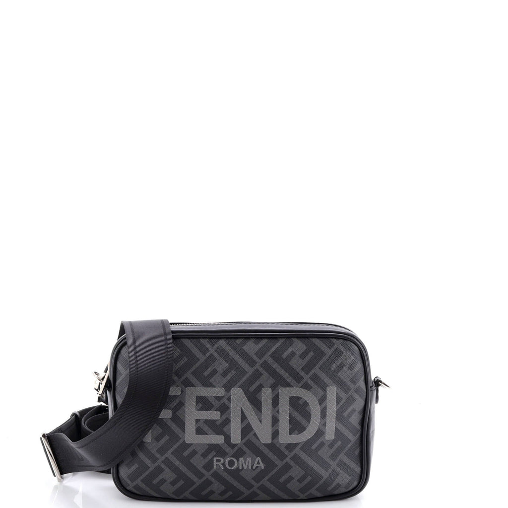 Logo Camera Case Bag Zucca Coated Canvas Medium