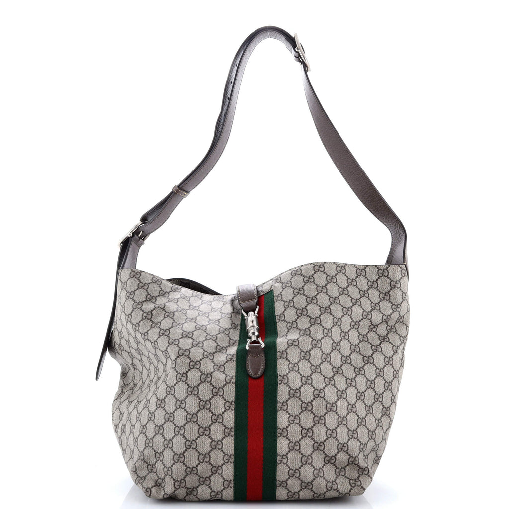 Jackie 1961 Soft Shoulder Bag GG Coated Canvas Small
