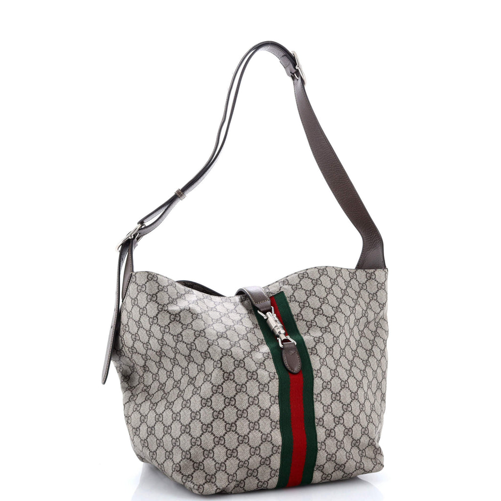 Jackie 1961 Soft Shoulder Bag GG Coated Canvas Small