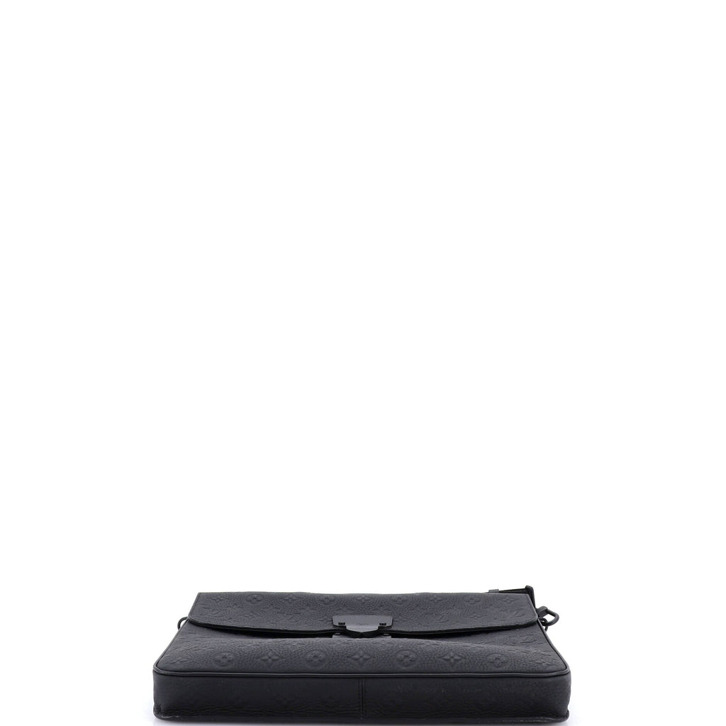 S Lock Briefcase Monogram Taurillon Leather