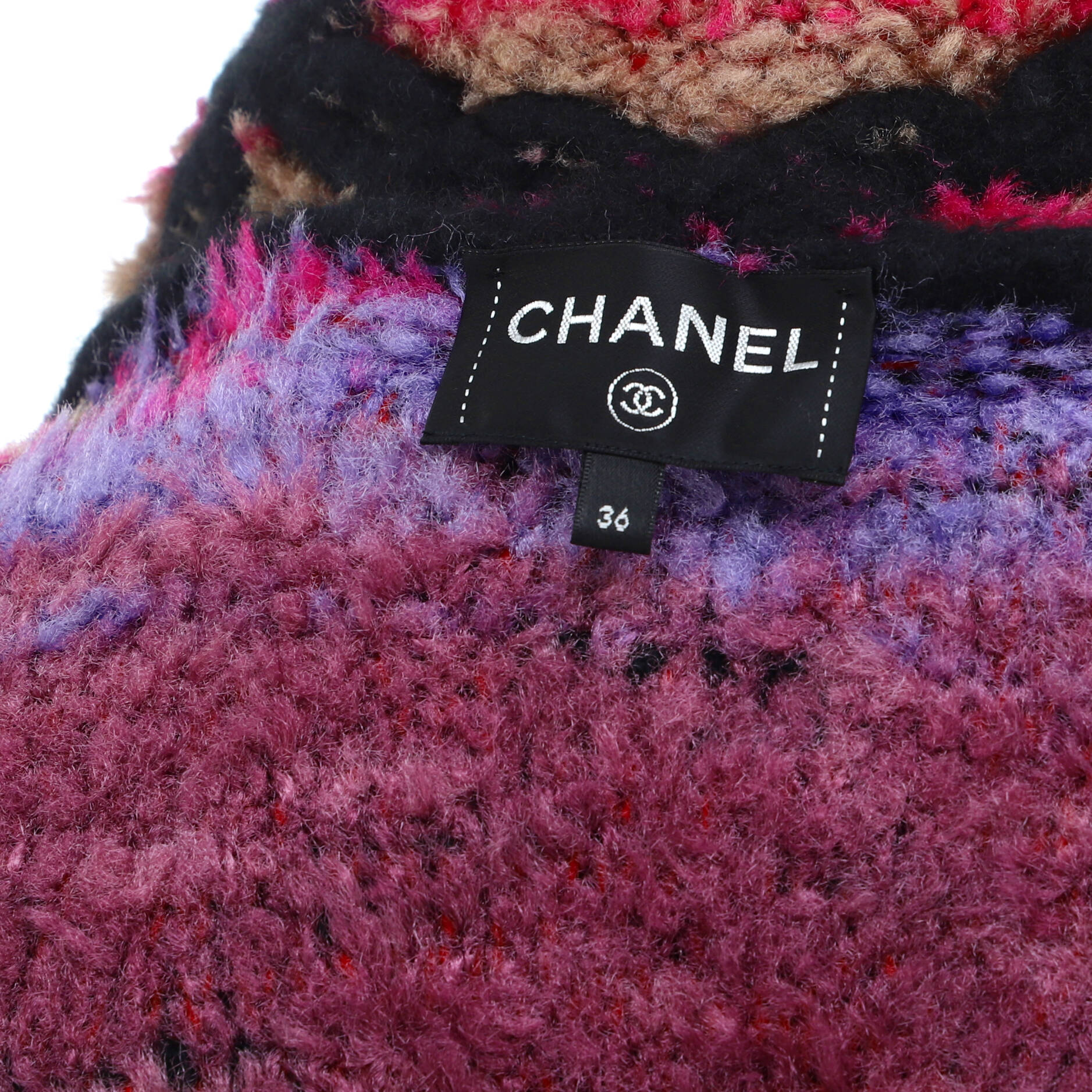 Women's Faux Fur Zip Jacket Embroidered Printed Viscose Blend