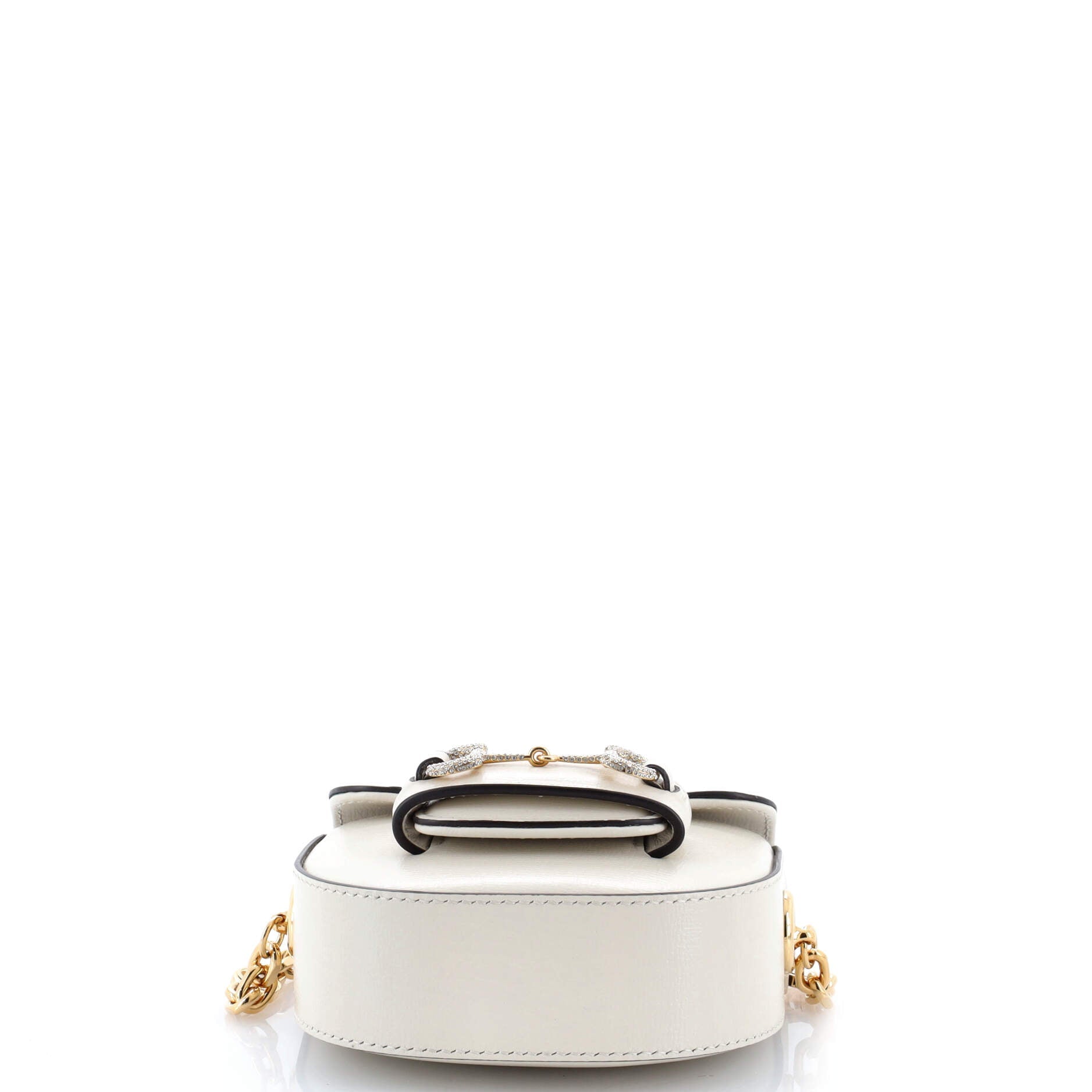 Horsebit 1955 Chain Convertible Belt Bag Leather with Crystal Detail Mini
