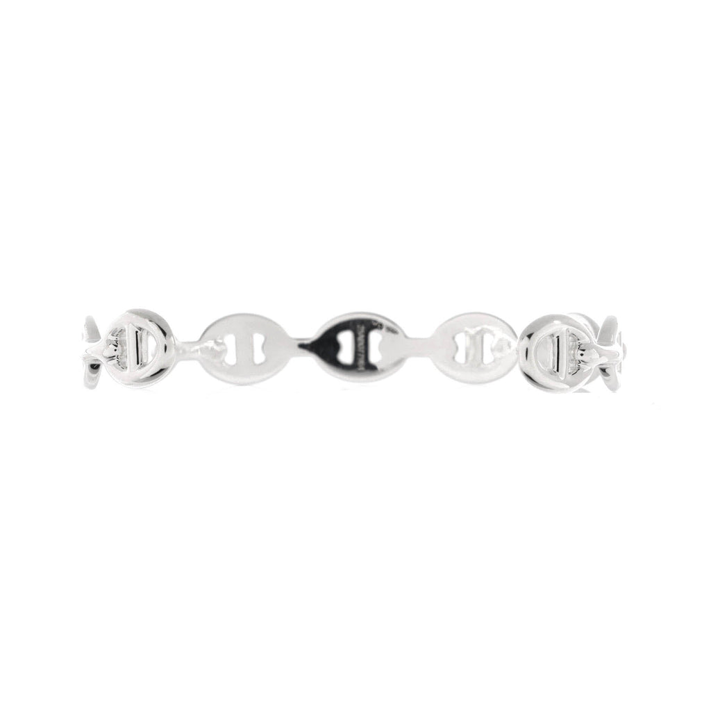 Chaine d'Ancre Enchainee Cuff Bracelet Sterling Silver Medium