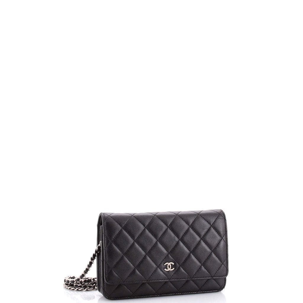 Wallet on Chain Quilted Lambskin