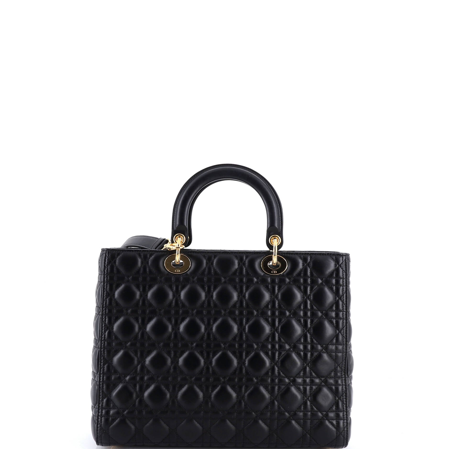 Lady Dior Bag Cannage Quilt Lambskin Large