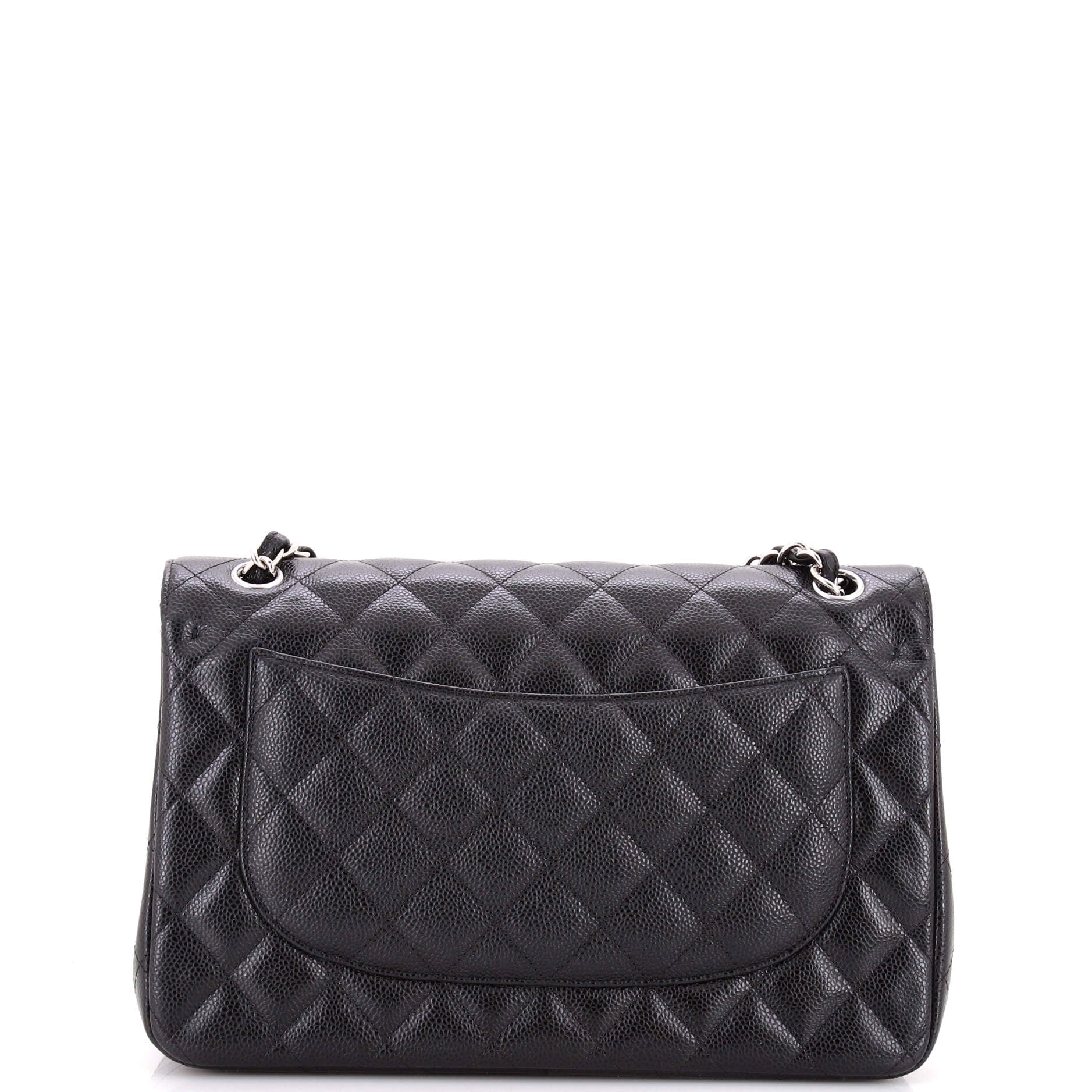 Classic Double Flap Bag Quilted Caviar Jumbo