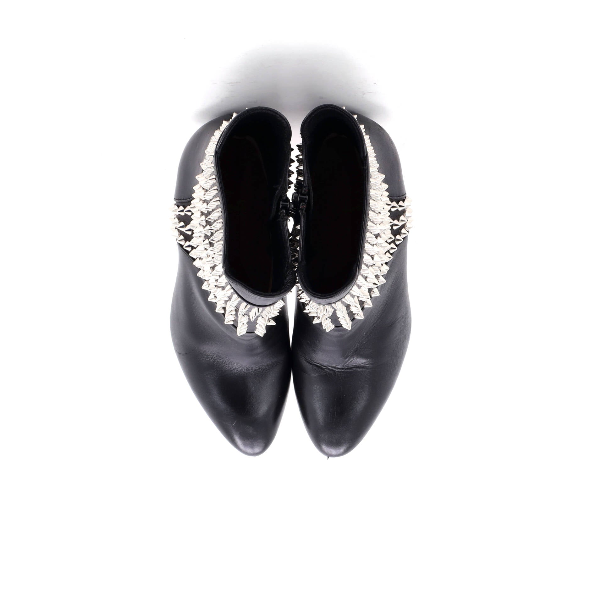 Women's Hongroise Heeled Boots Studded Leather 85