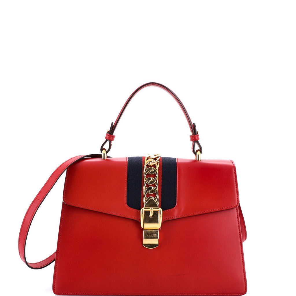 Sylvie Top Handle Bag Leather Medium