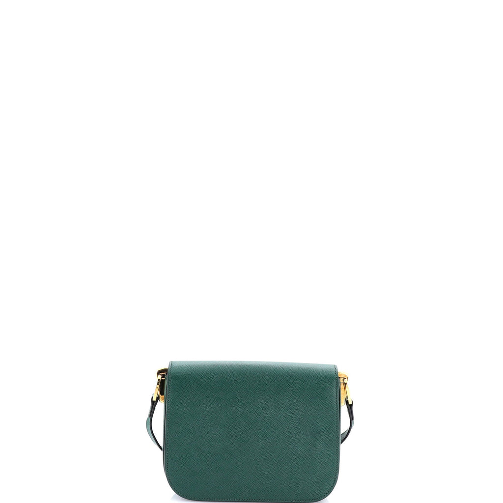 Embleme Flap Bag Saffiano Leather Small