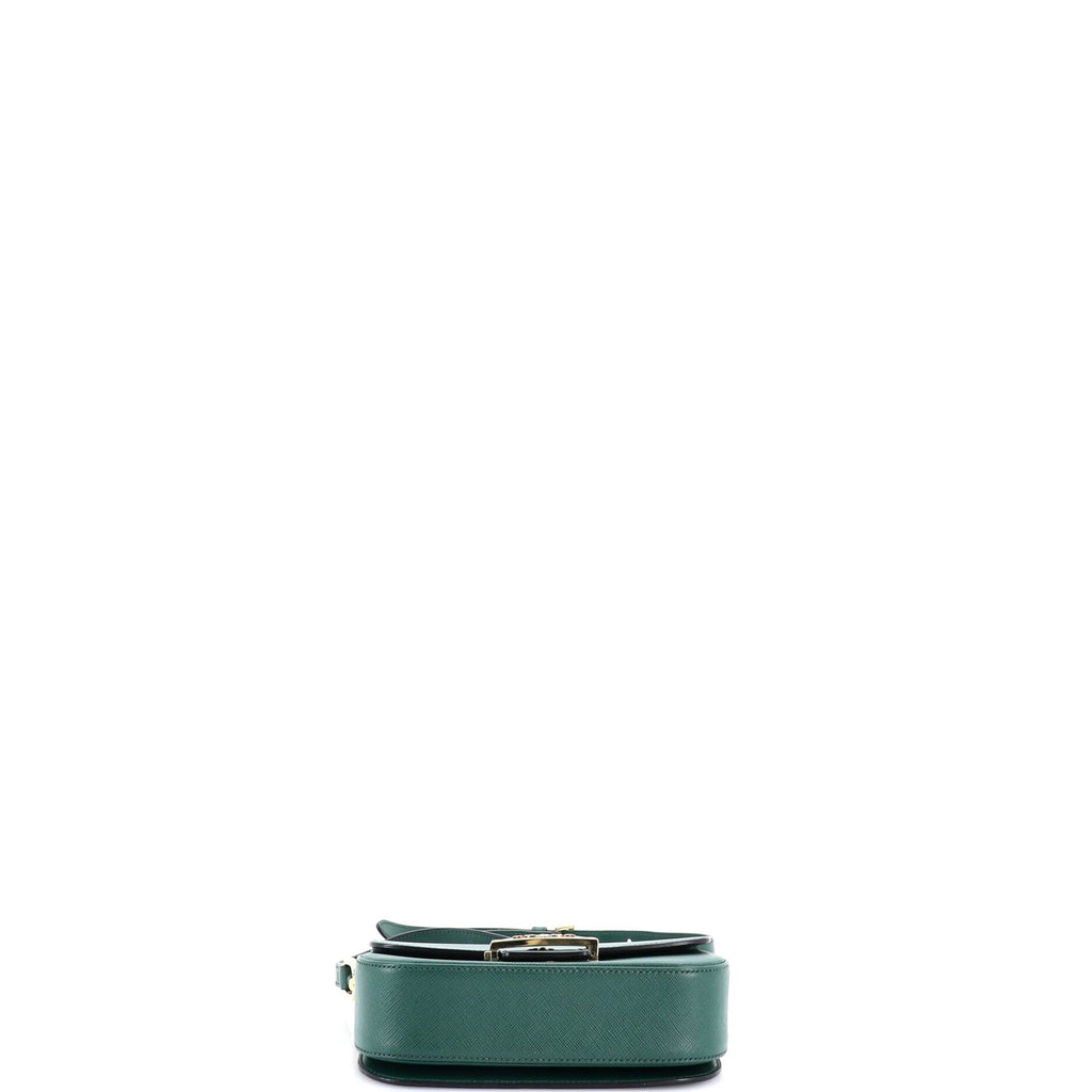 Embleme Flap Bag Saffiano Leather Small