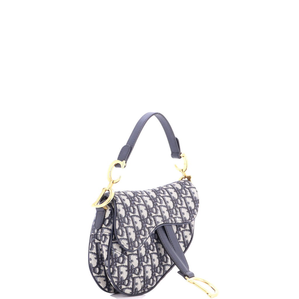 Saddle Handbag Oblique Canvas Mini