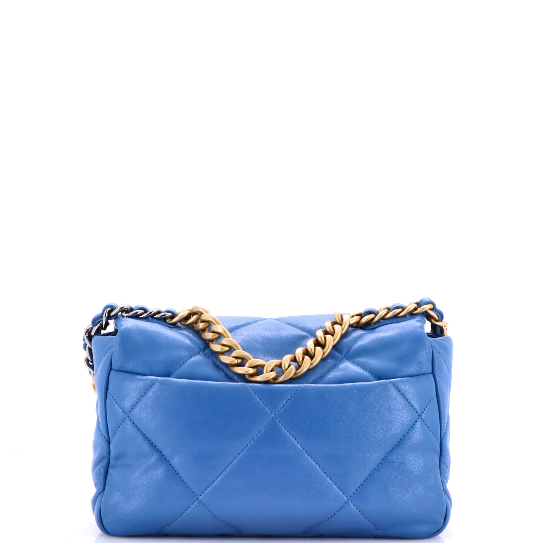 19 Flap Bag Quilted Leather Medium