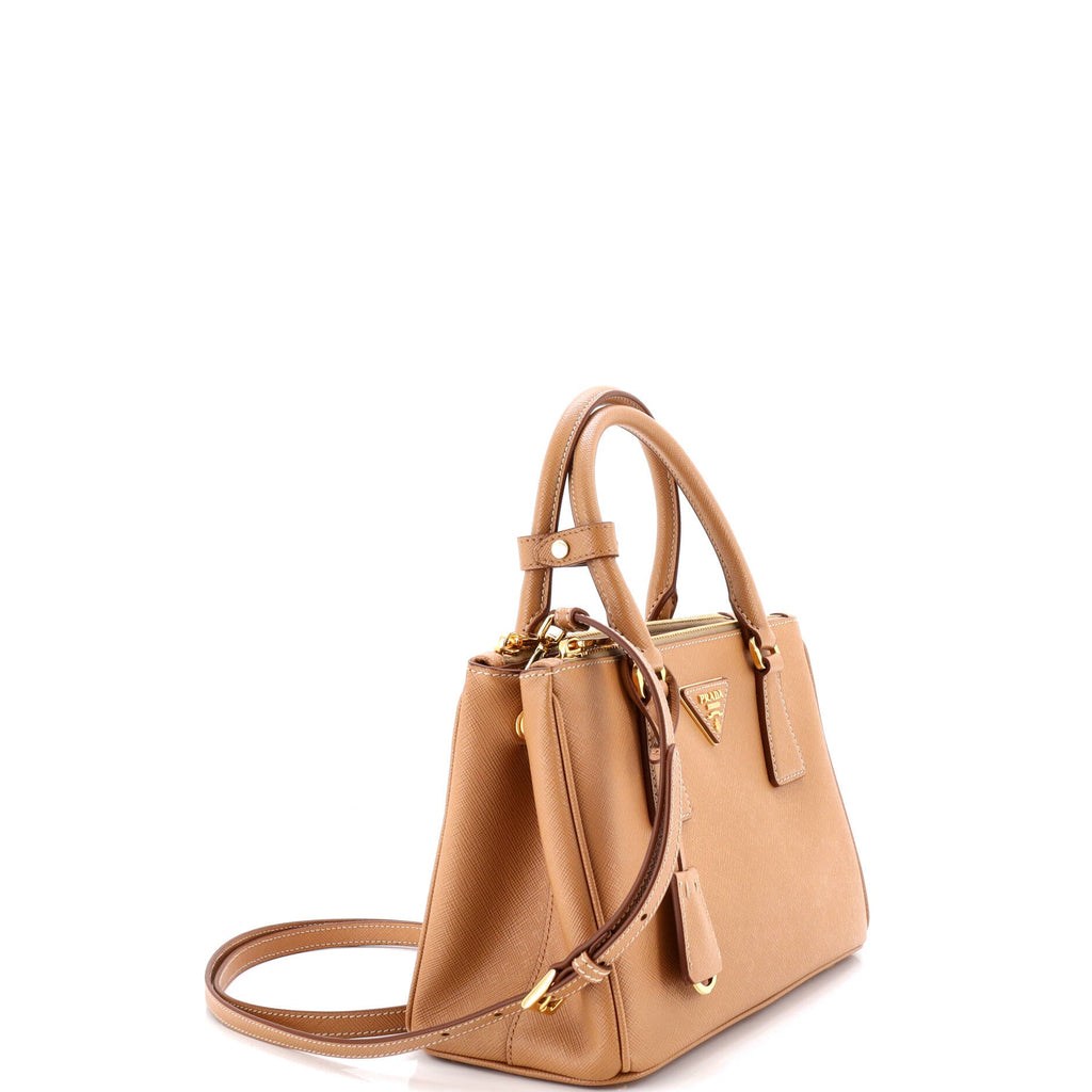 Galleria Double Zip Tote Saffiano Leather Small