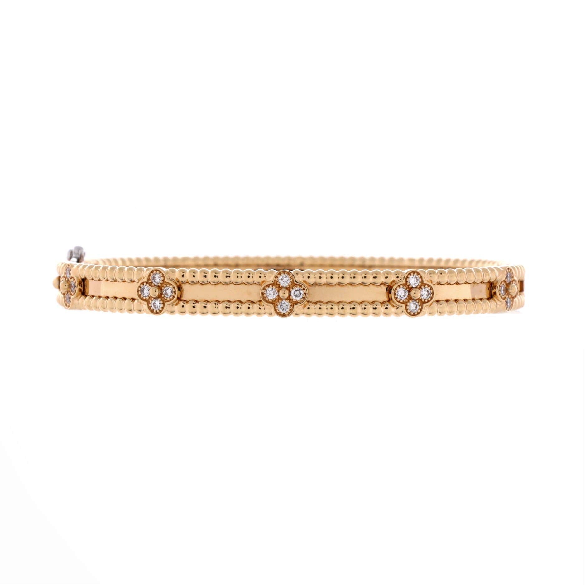 Perlee Sweet Clovers Bracelet 18K Yellow Gold with Diamonds