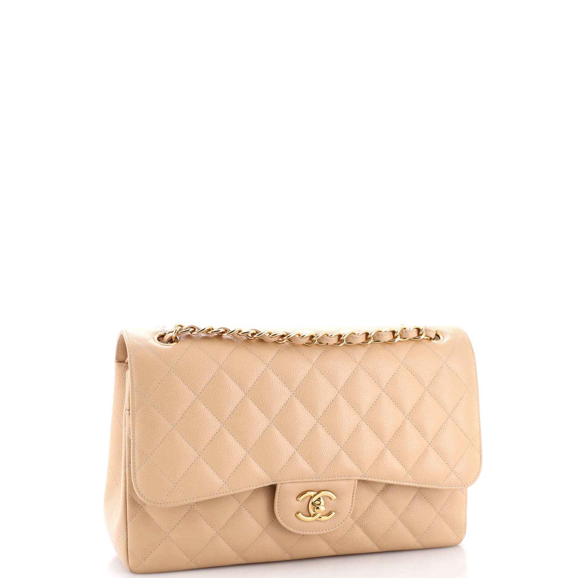 Classic Double Flap Bag Quilted Caviar Jumbo