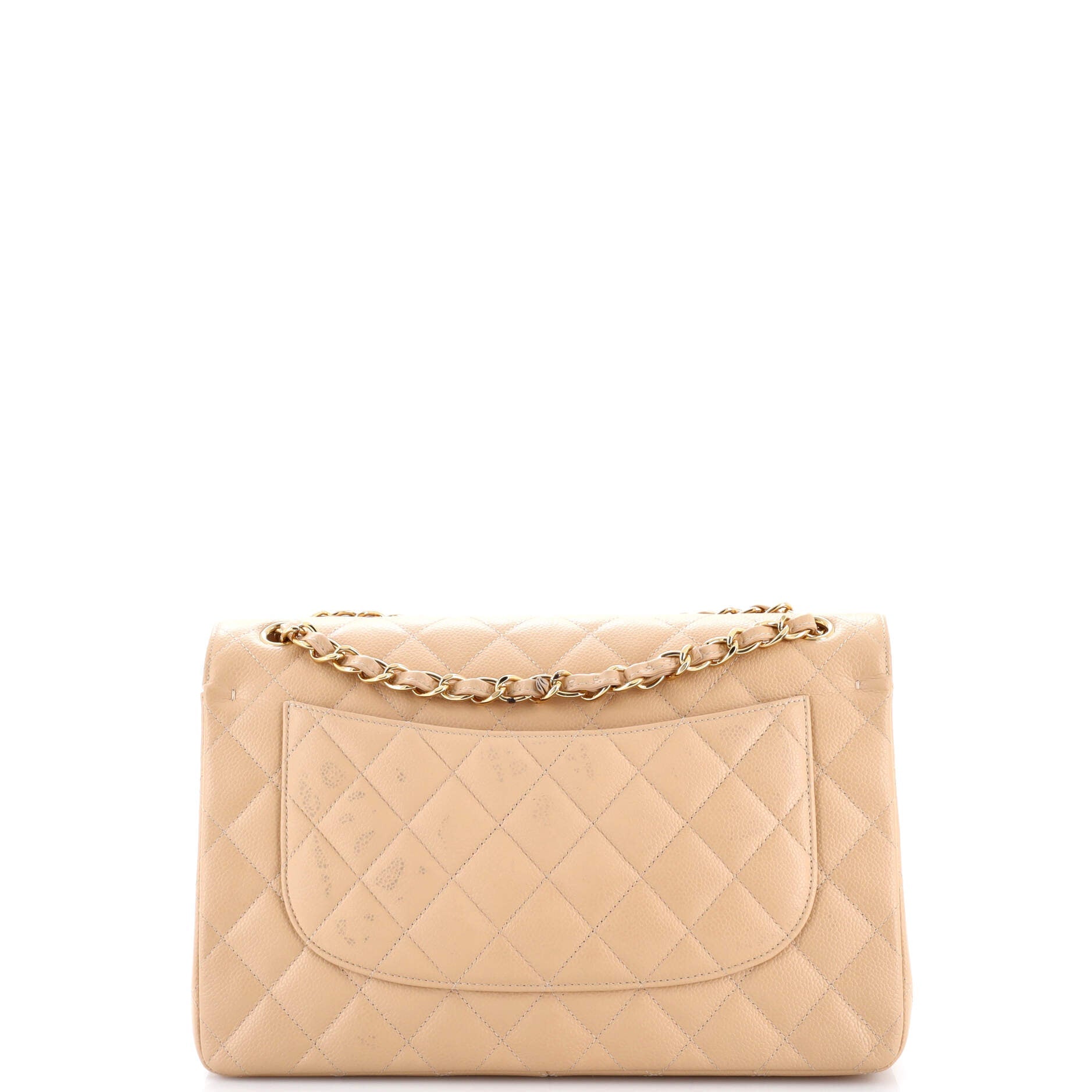 Classic Double Flap Bag Quilted Caviar Jumbo