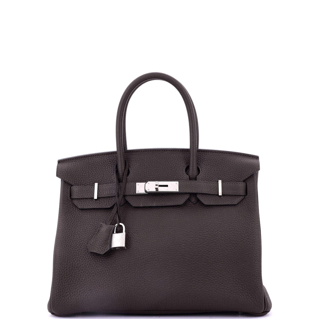 Birkin Handbag Macassar Togo with Palladium Hardware 30