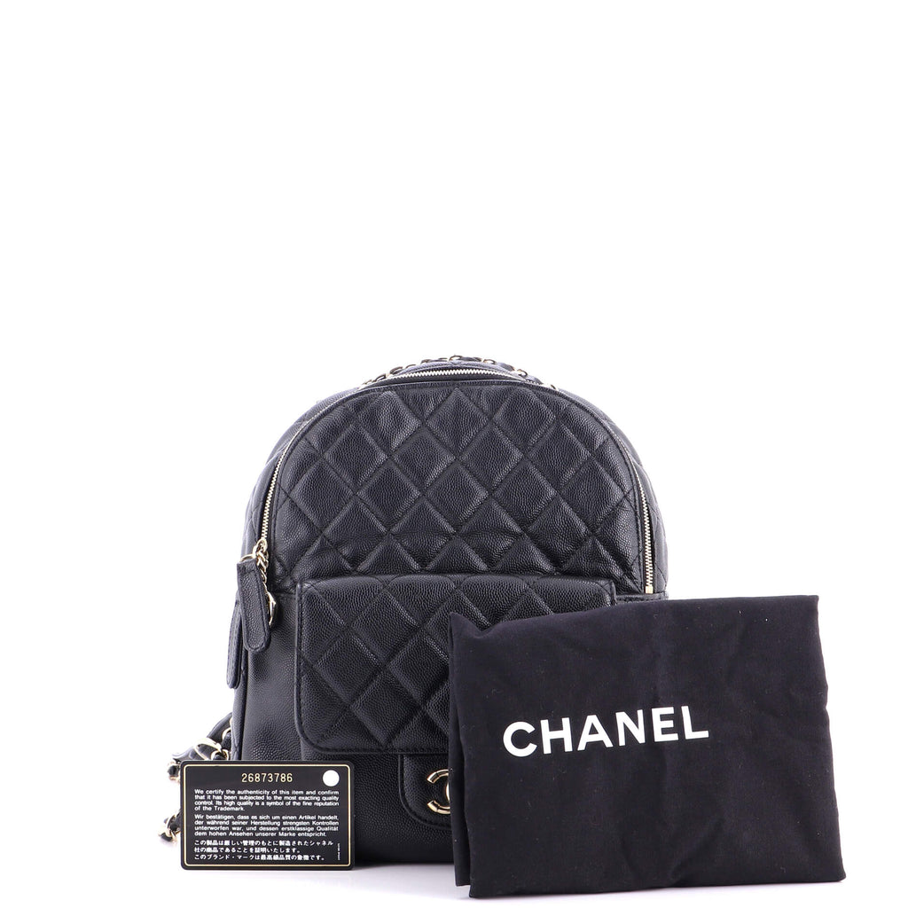 CC Day Backpack Quilted Caviar Large