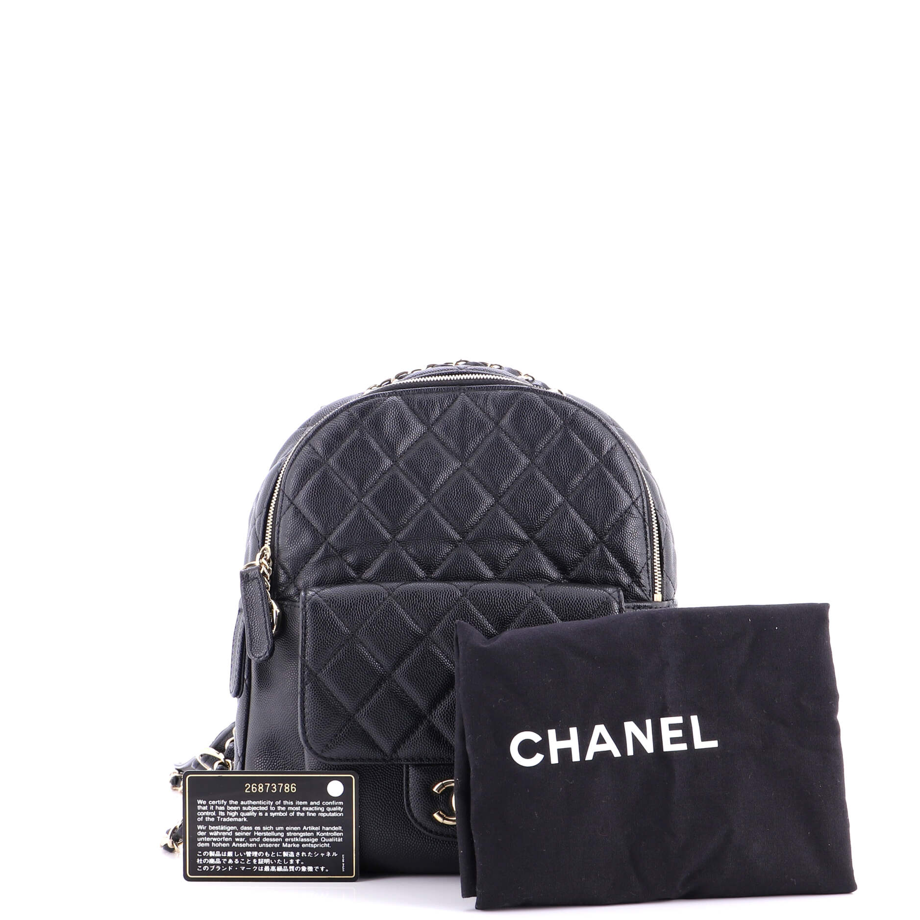 CC Day Backpack Quilted Caviar Large