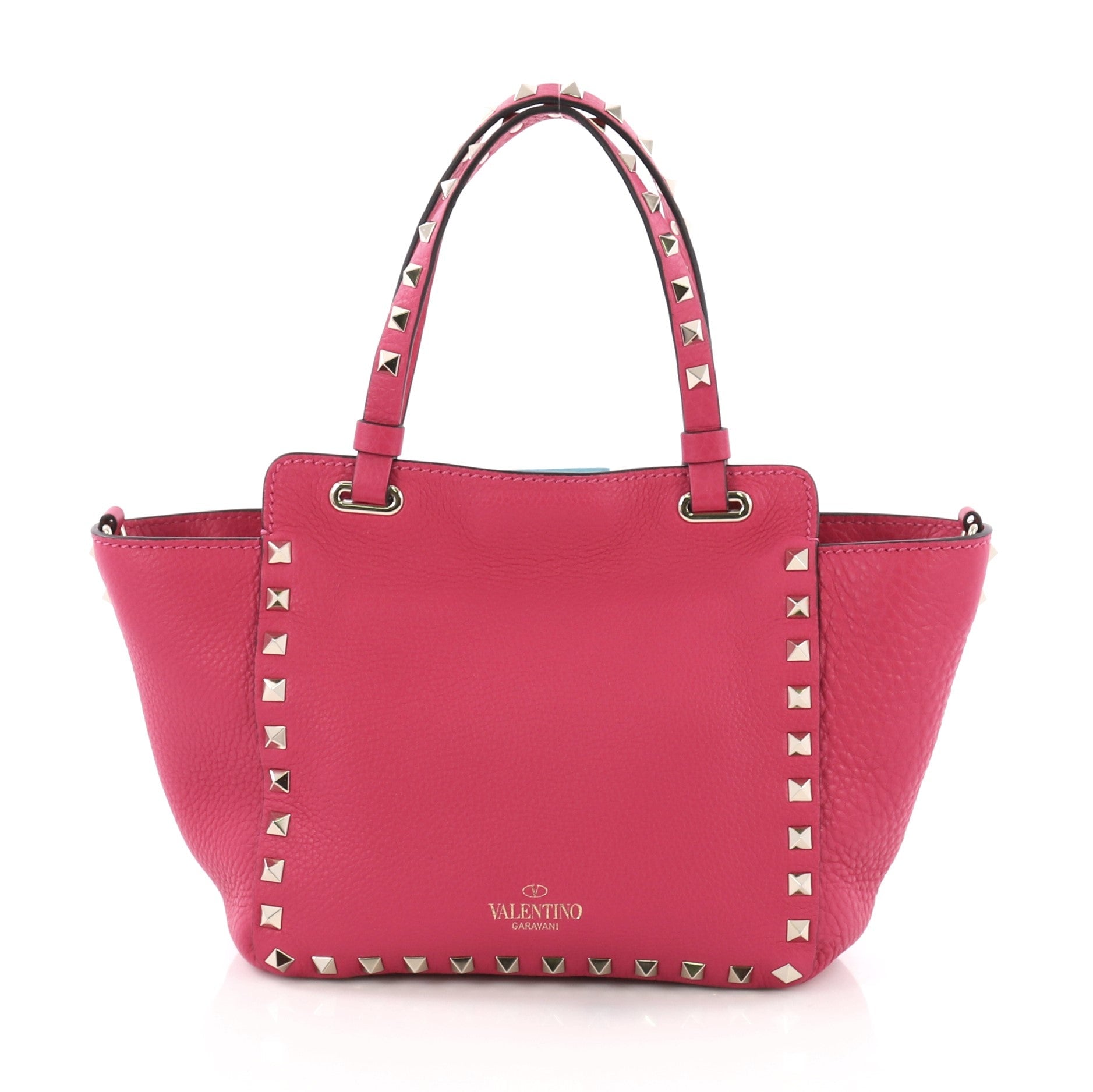 Rockstud Tote Pebbled Leather Mini