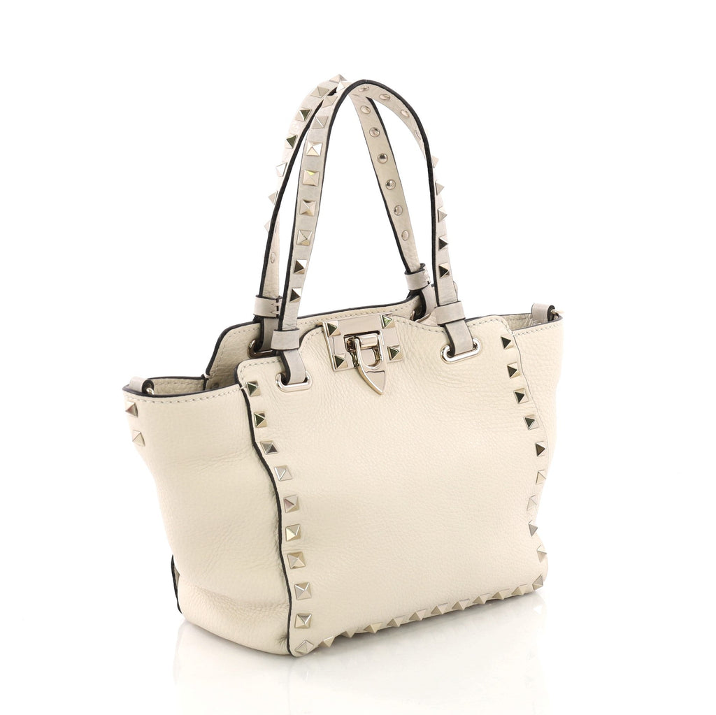 Rockstud Tote Pebbled Leather Mini