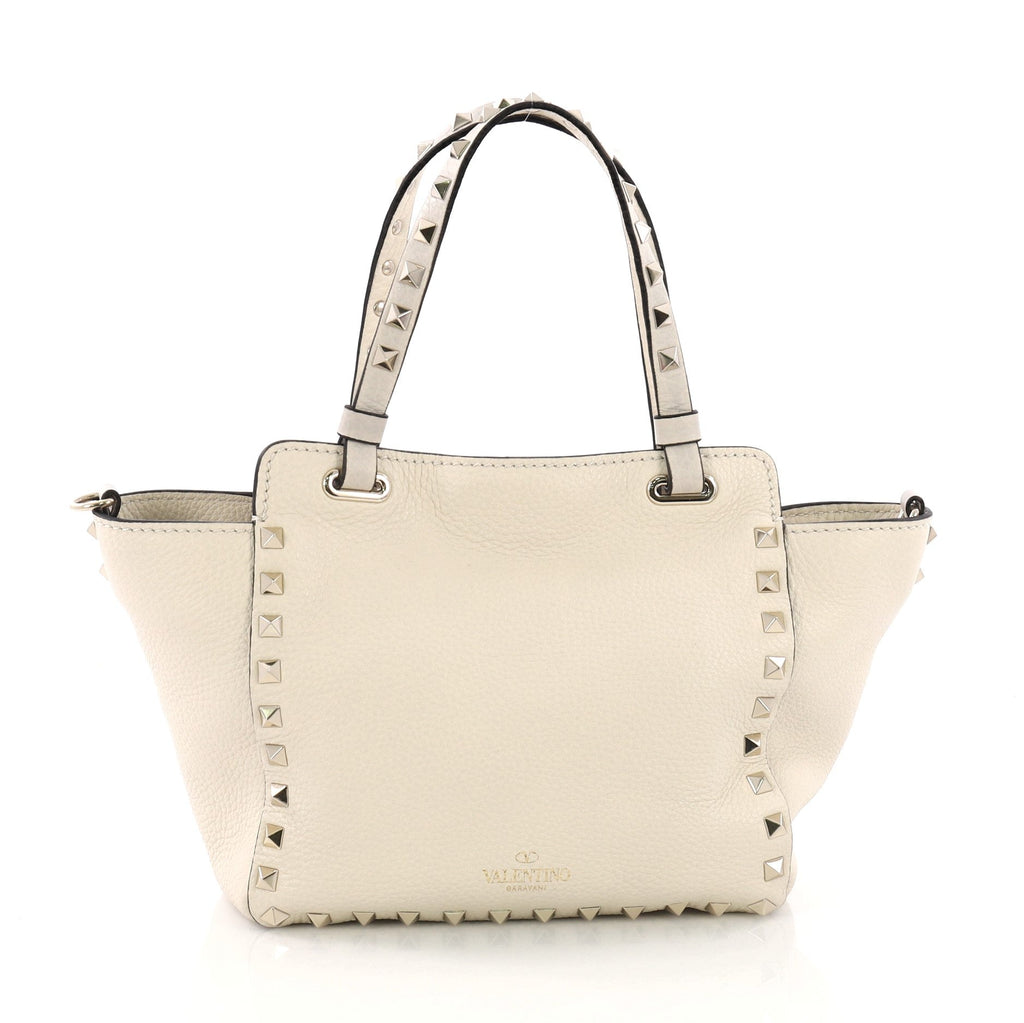 Rockstud Tote Pebbled Leather Mini