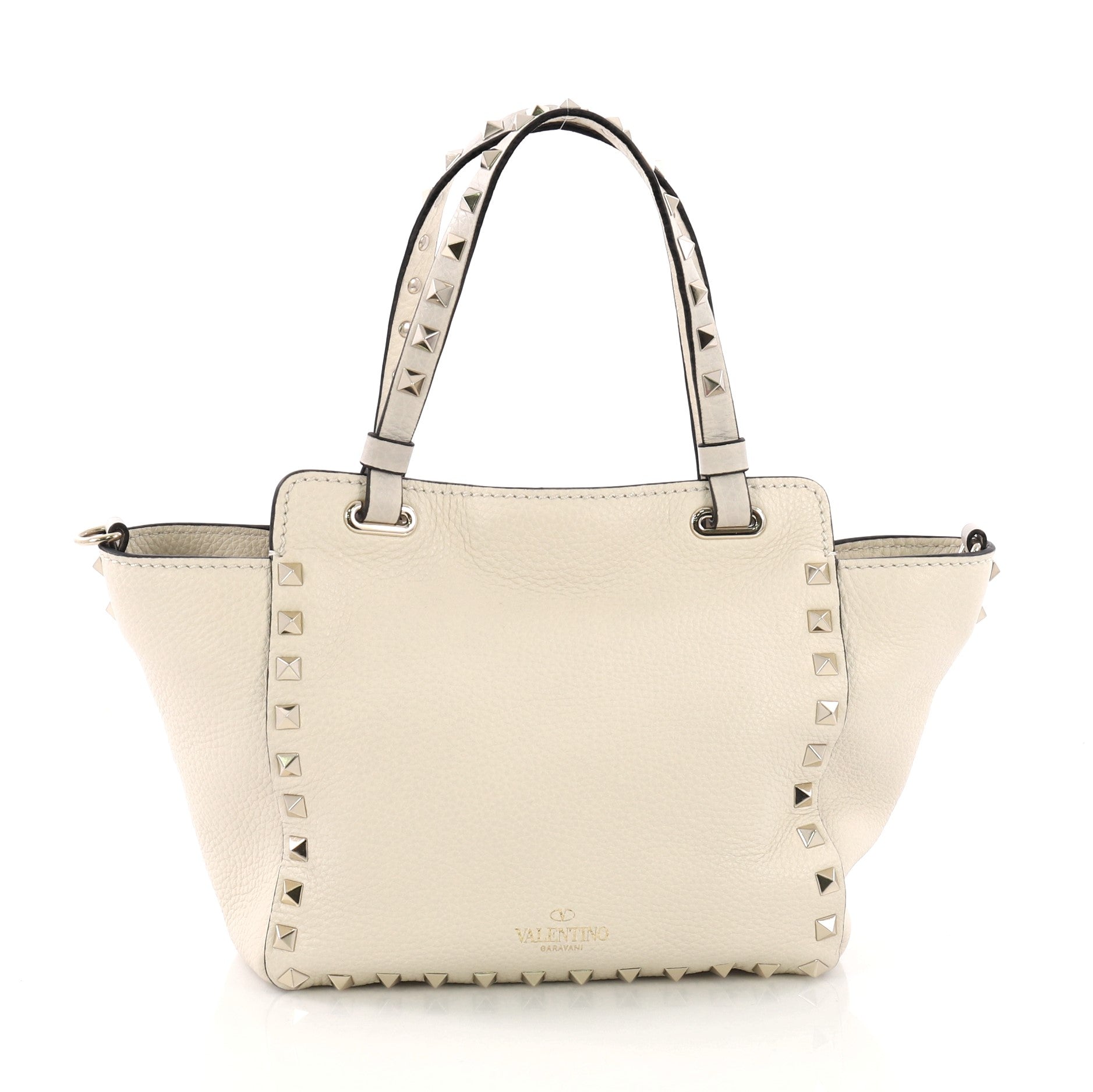 Rockstud Tote Pebbled Leather Mini