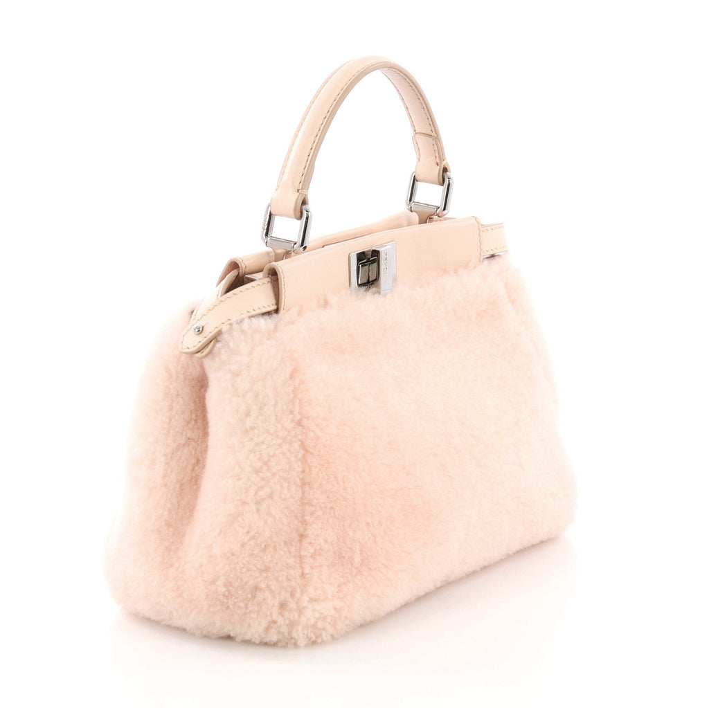 Peekaboo Handbag Shearling Mini