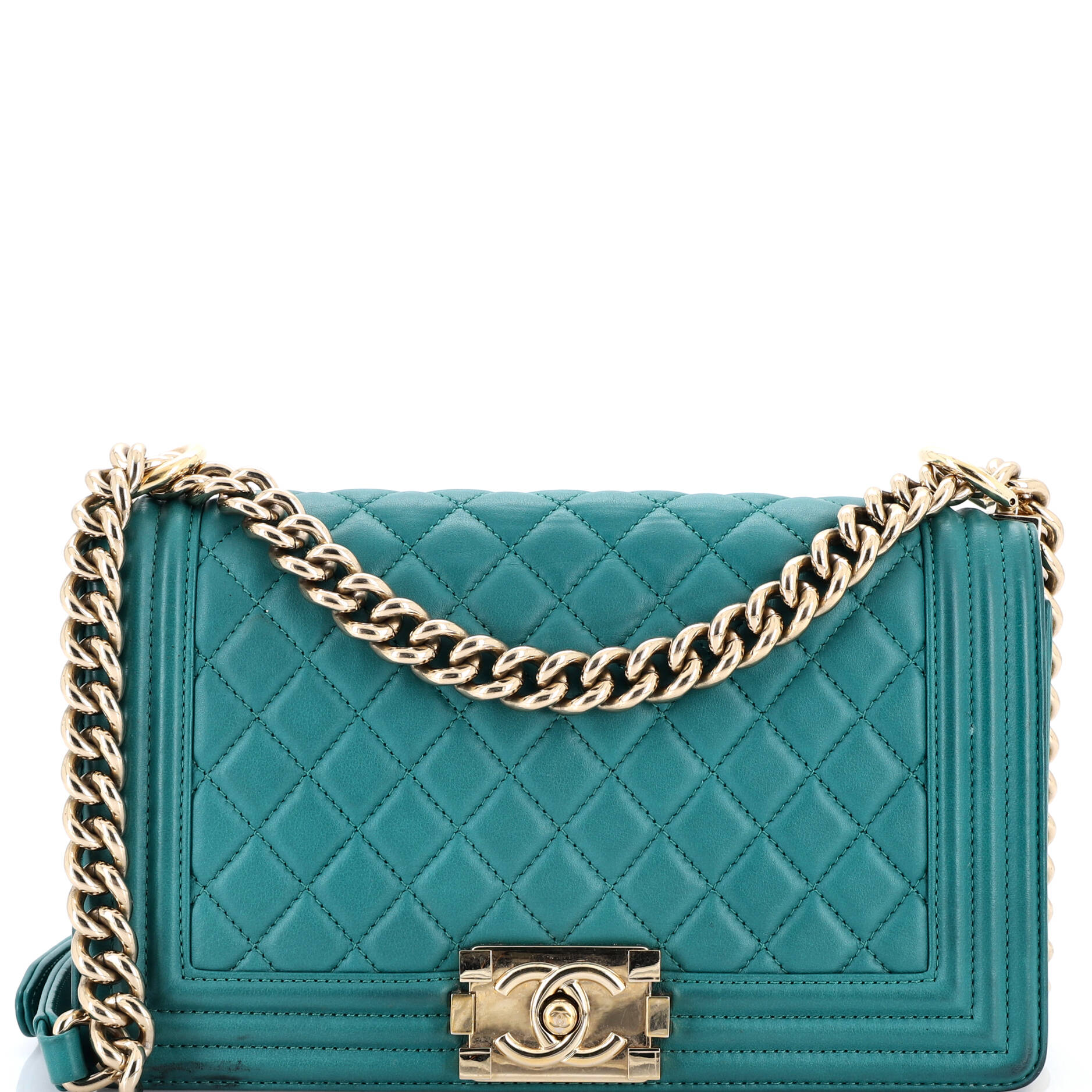 Boy Flap Bag Quilted Lambskin Old Medium