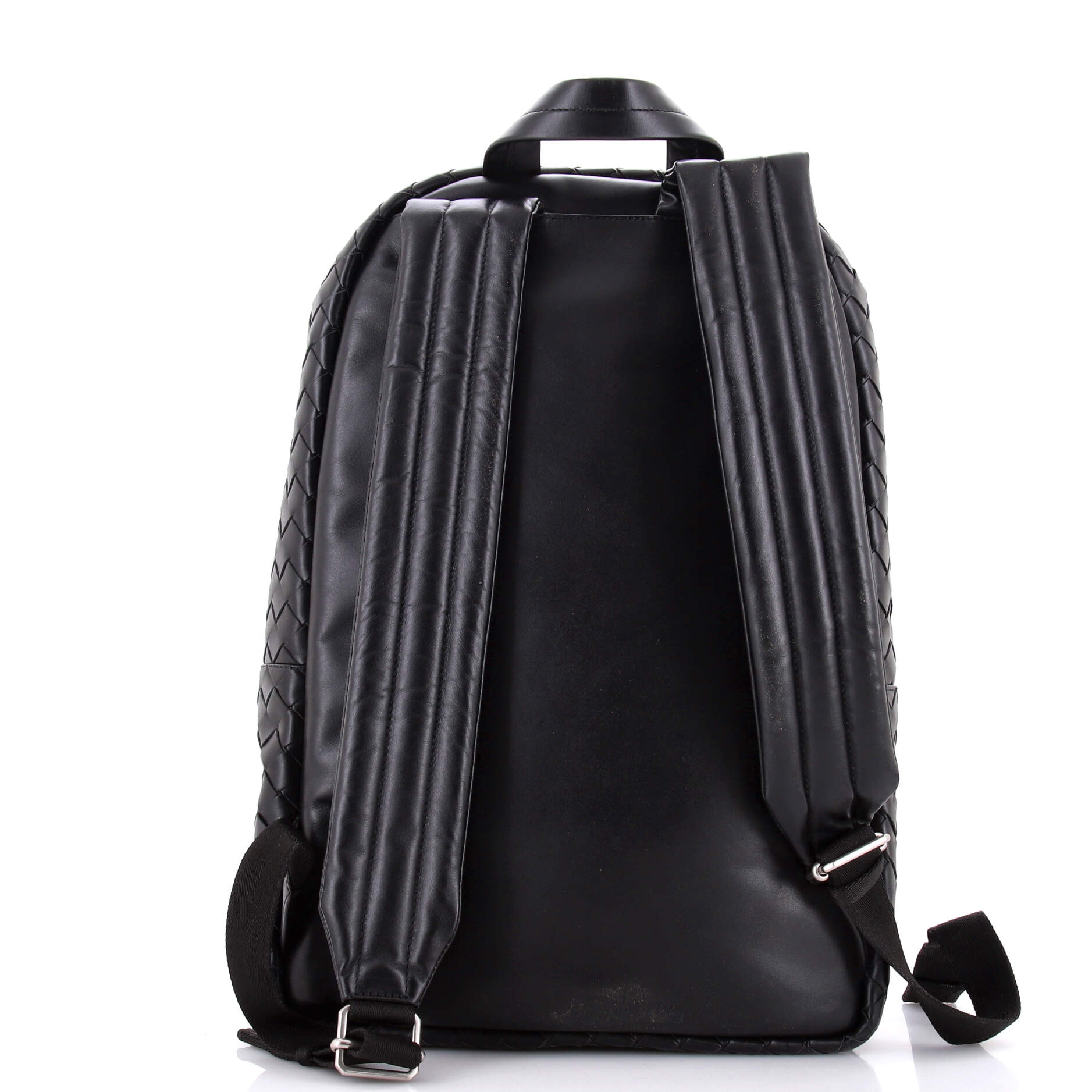 Front Pocket Backpack Intrecciato Leather Medium
