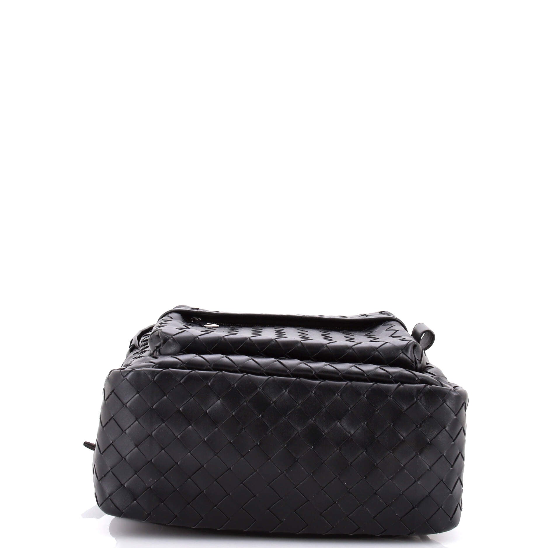 Front Pocket Backpack Intrecciato Leather Medium