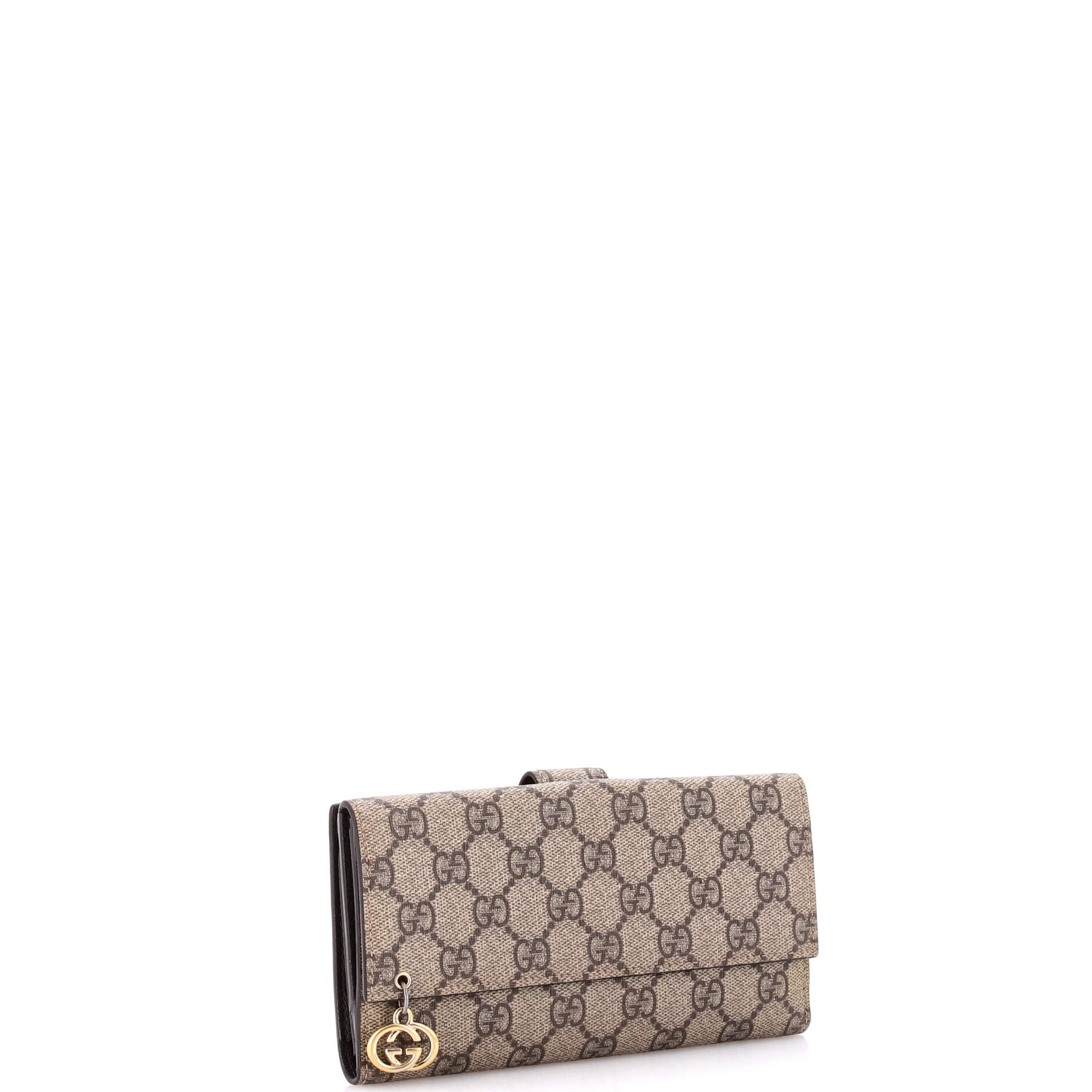 GG Charm Continental Wallet GG Coated Canvas