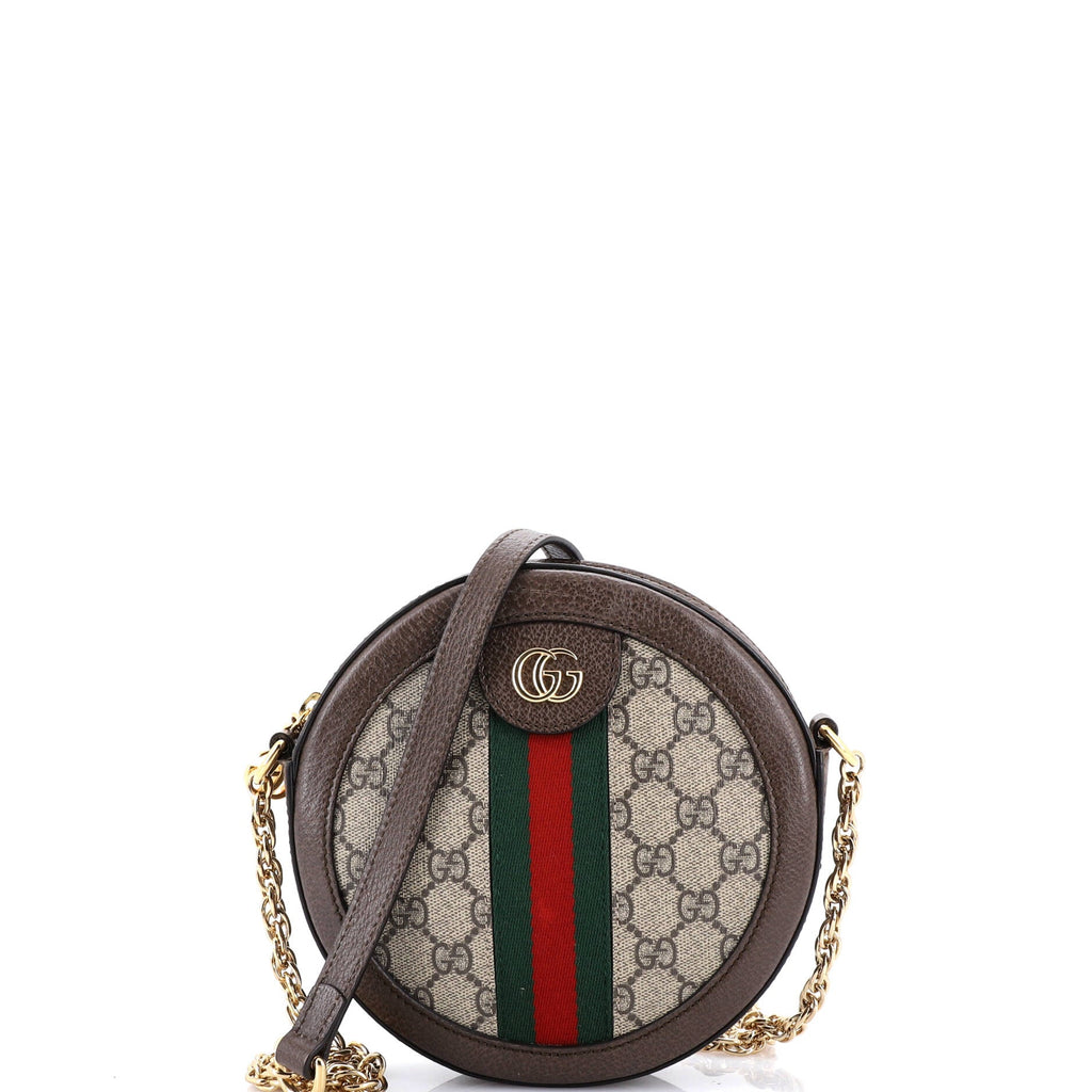 Ophidia Round Backpack GG Coated Canvas Mini