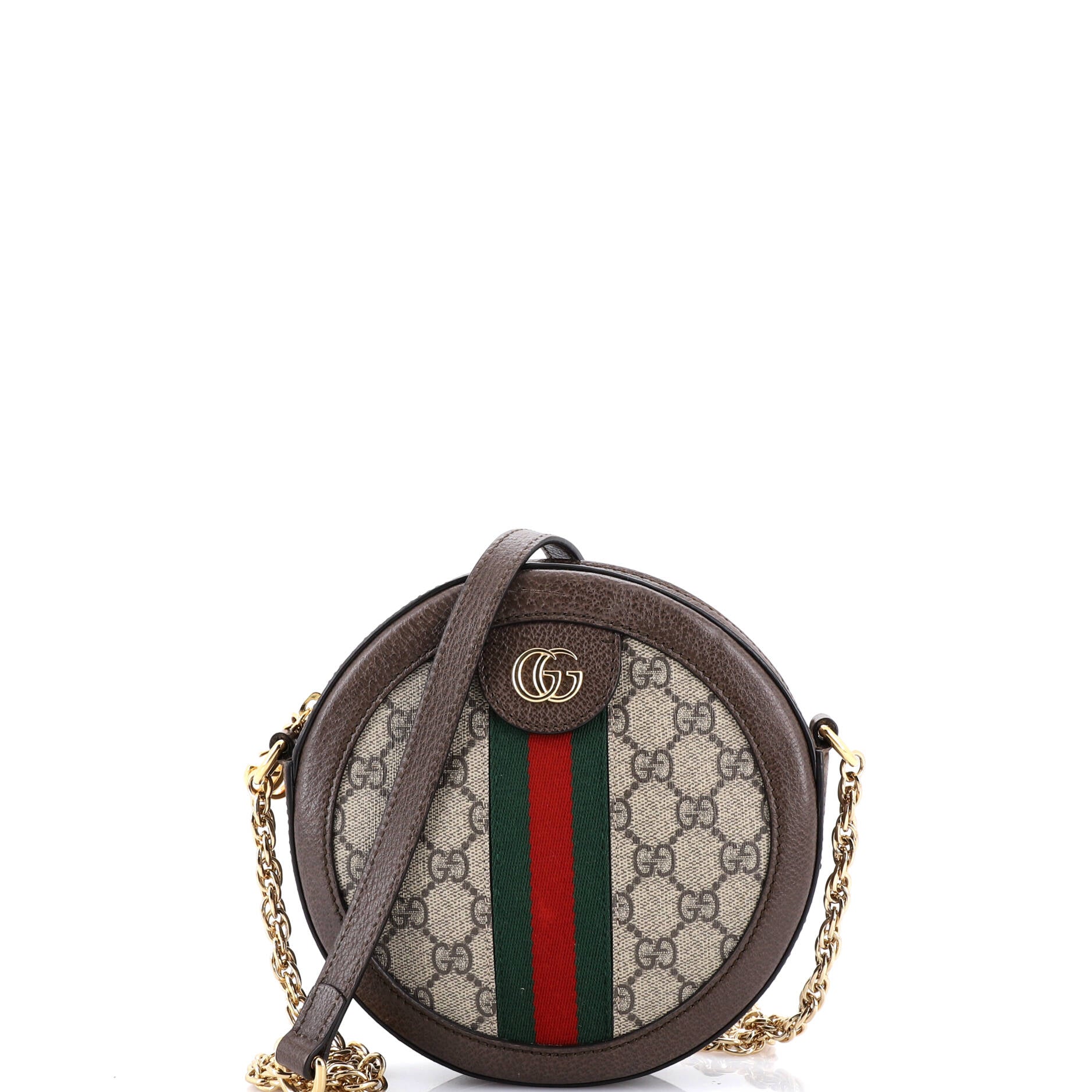 Ophidia Round Backpack GG Coated Canvas Mini