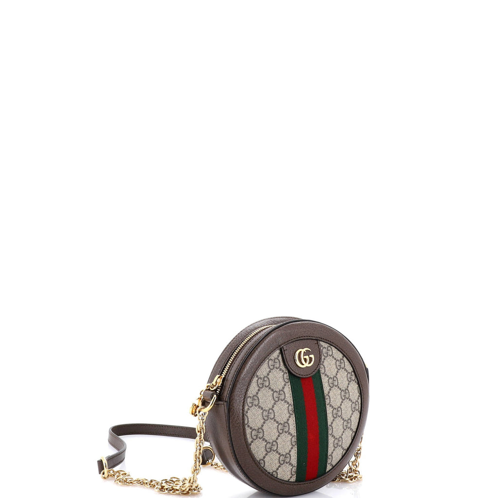 Ophidia Round Backpack GG Coated Canvas Mini
