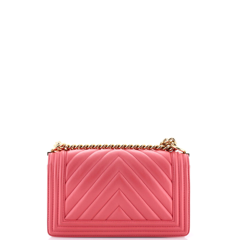 Boy Flap Bag Chevron Calfskin Old Medium