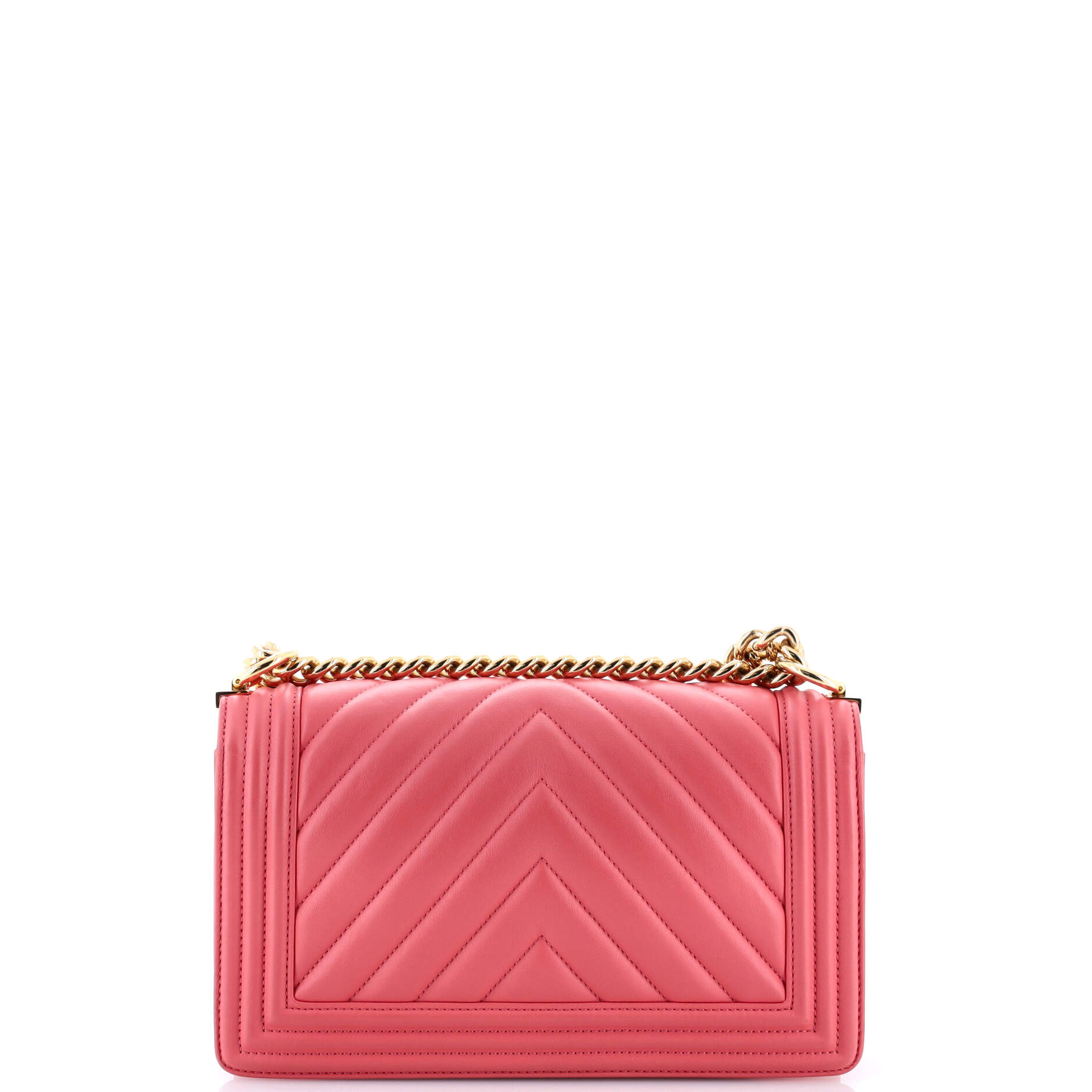 Boy Flap Bag Chevron Calfskin Old Medium