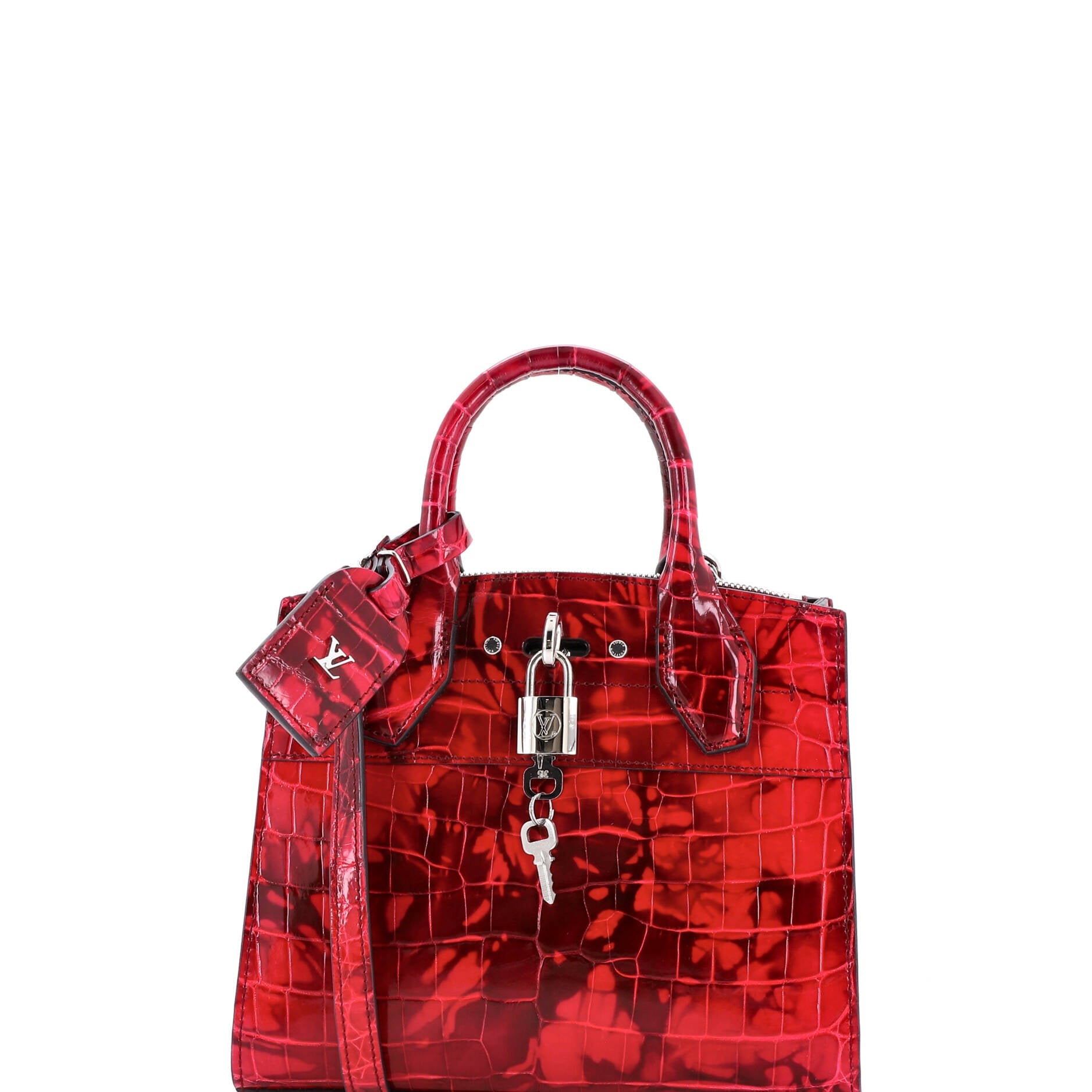 City Steamer Handbag Crocodile Mini