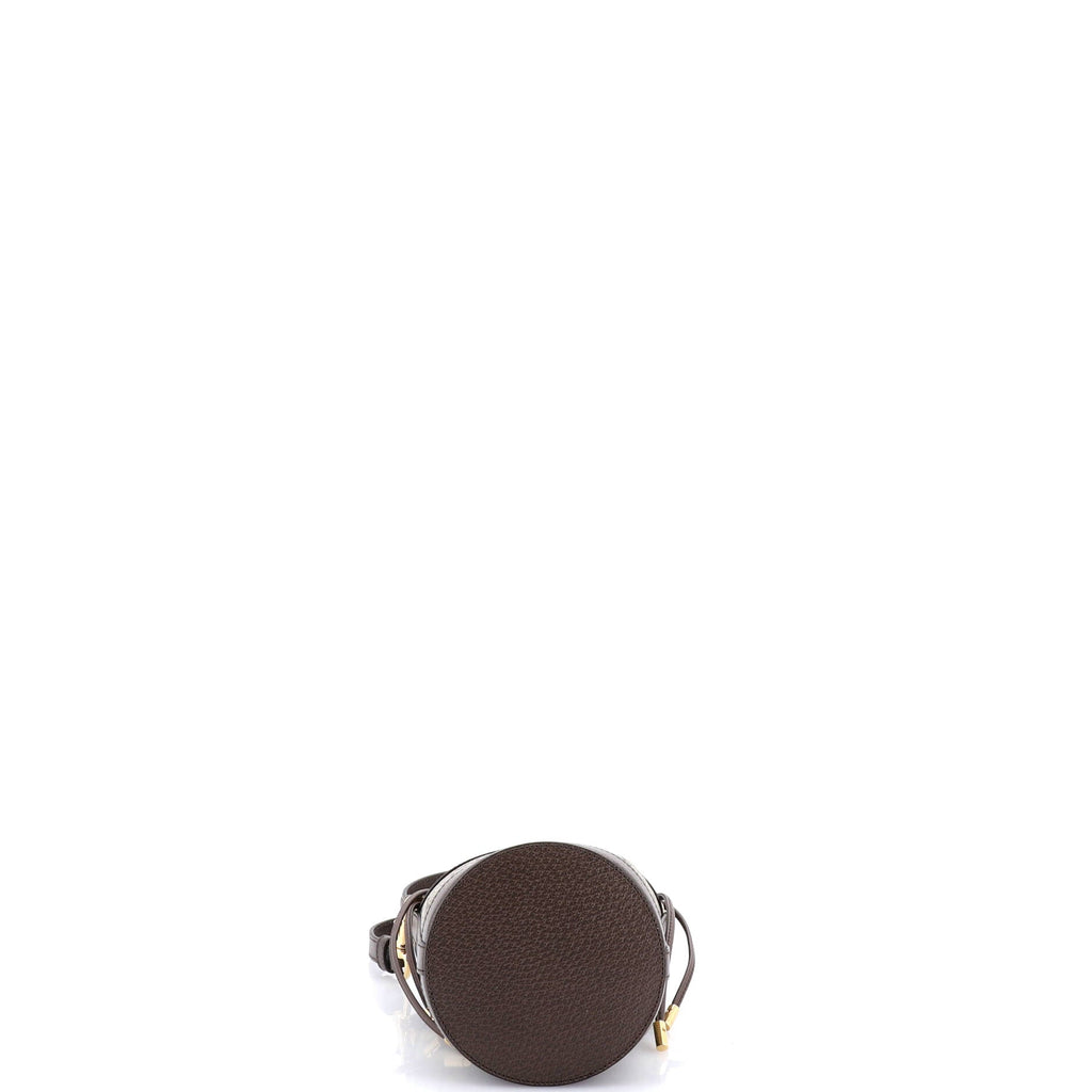 Ophidia Top Handle Bucket Bag GG Coated Canvas with Leather Mini