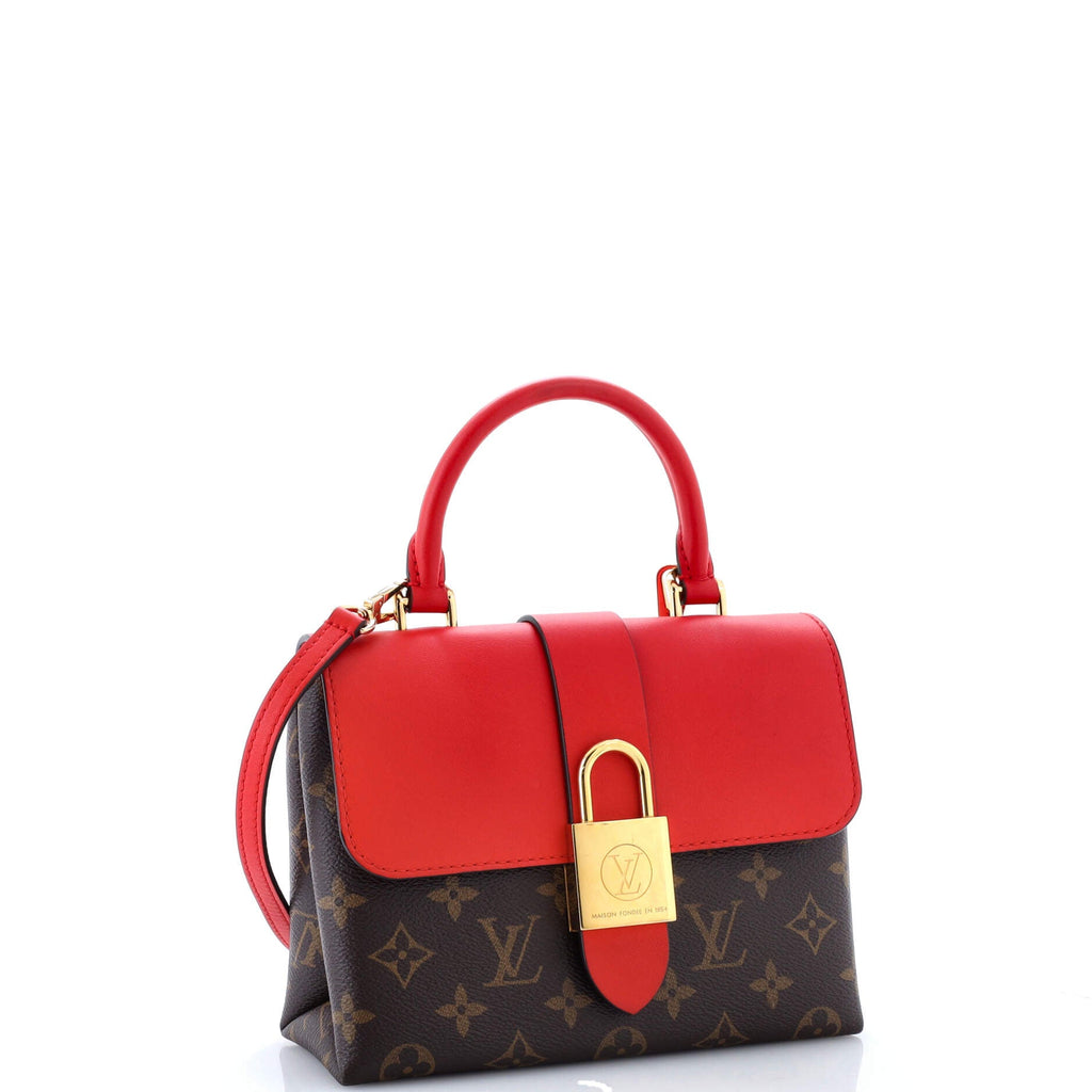 Locky Handbag Monogram Canvas with Leather BB