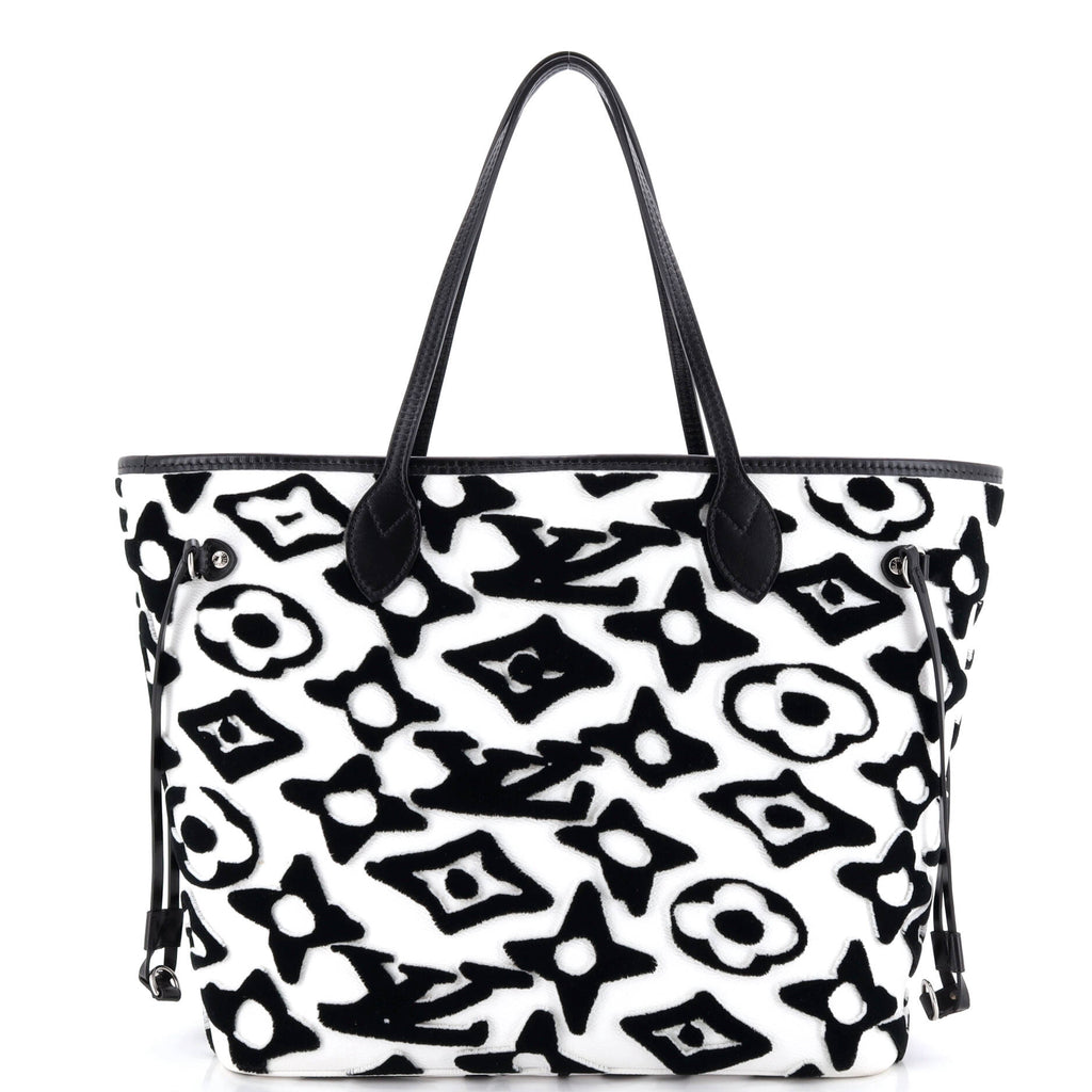 Neverfull NM Tote Limited Edition Urs Fischer Tufted Monogram Canvas MM