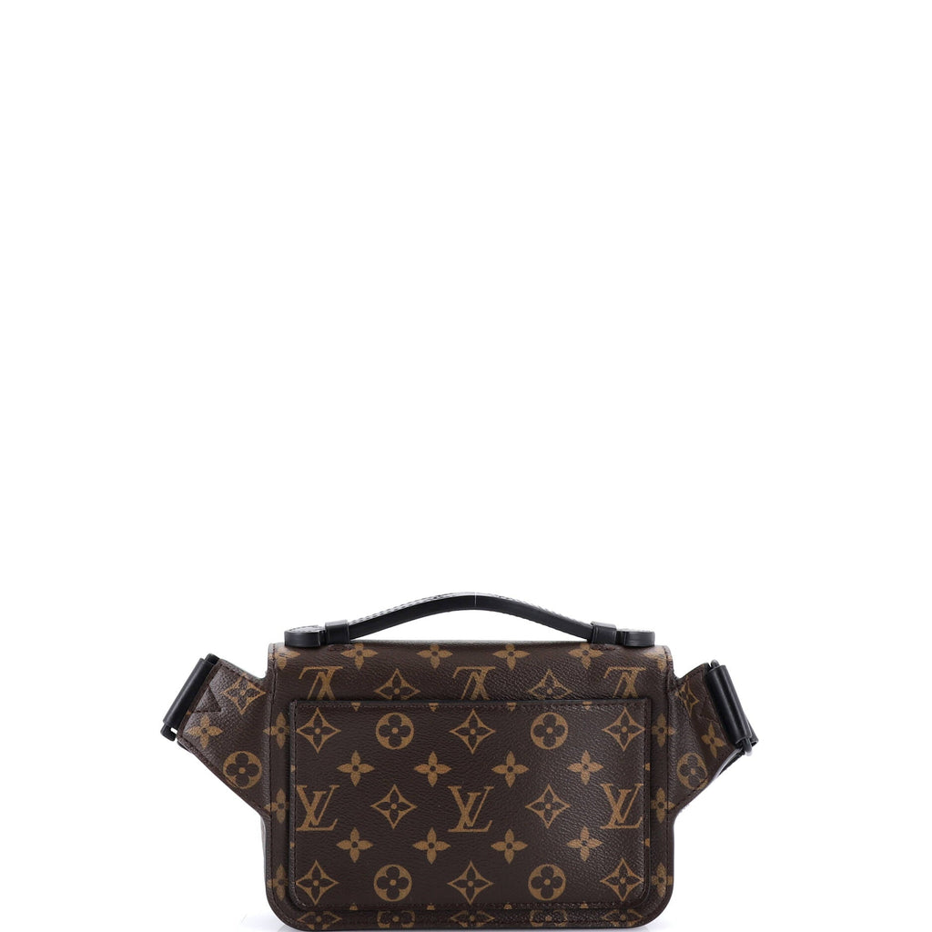 S Lock Sling Bag Macassar Monogram Canvas