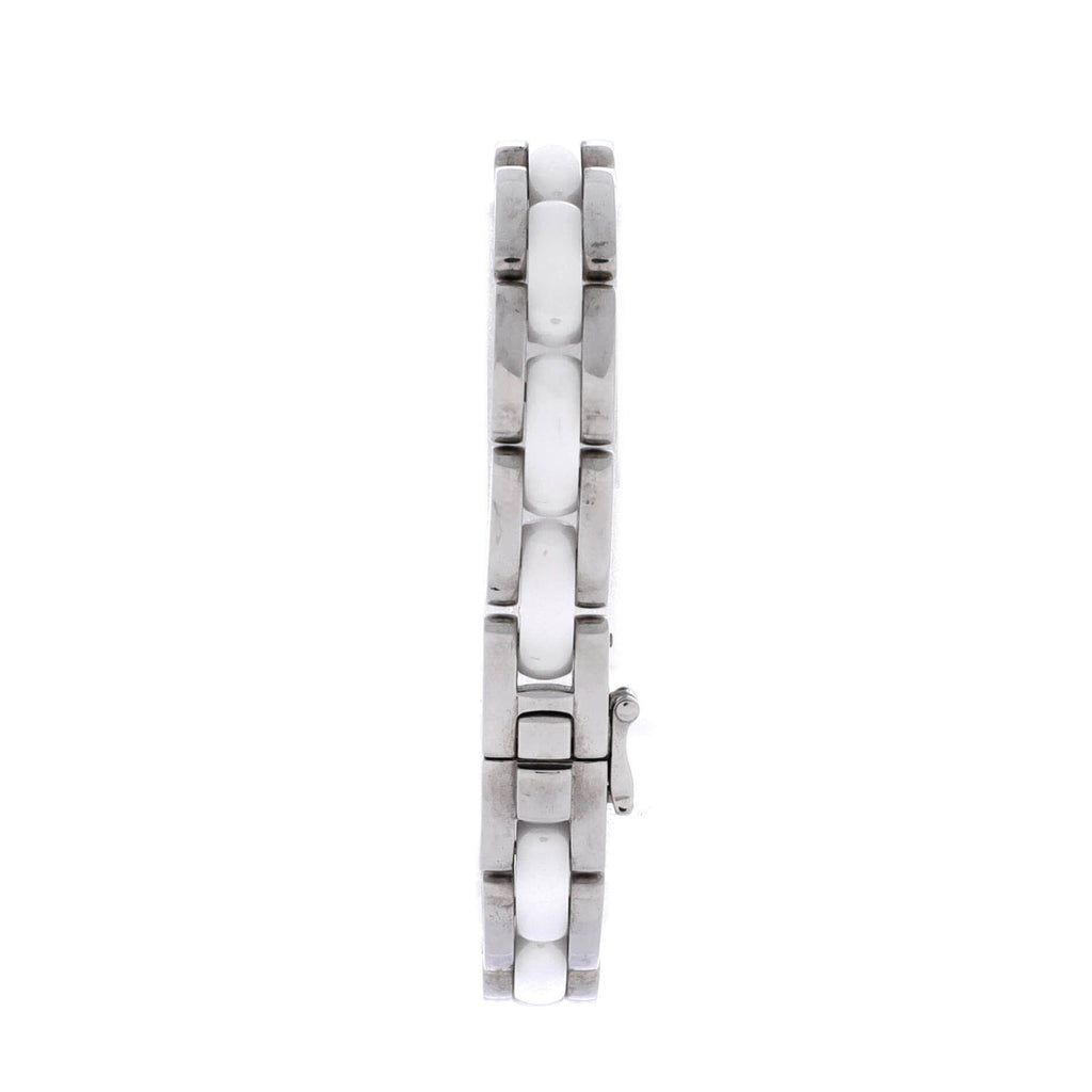Premiere Mini Quartz Watch Stainless Steel and Ceramic with Diamond Bezel 15