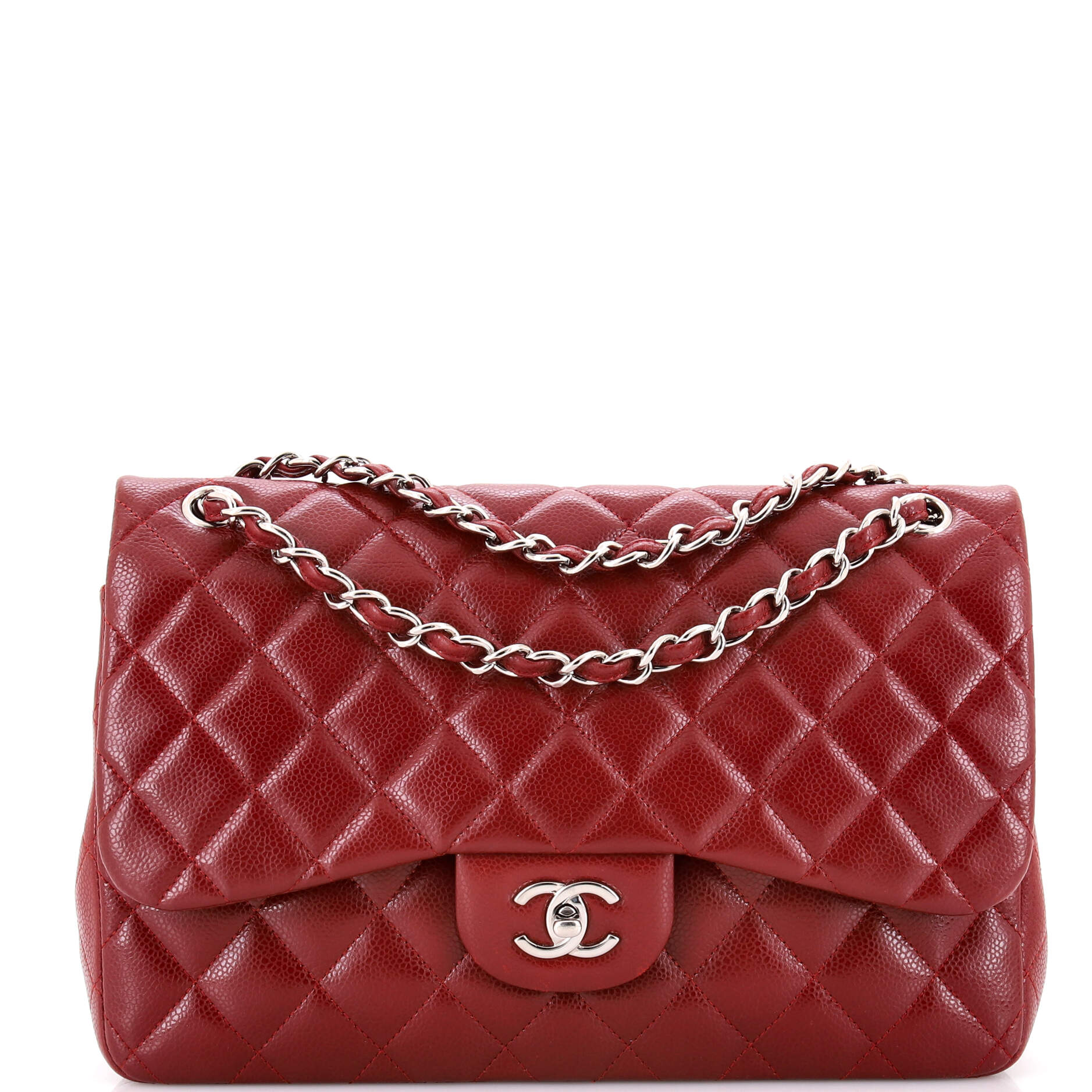Classic Double Flap Bag Quilted Caviar Jumbo
